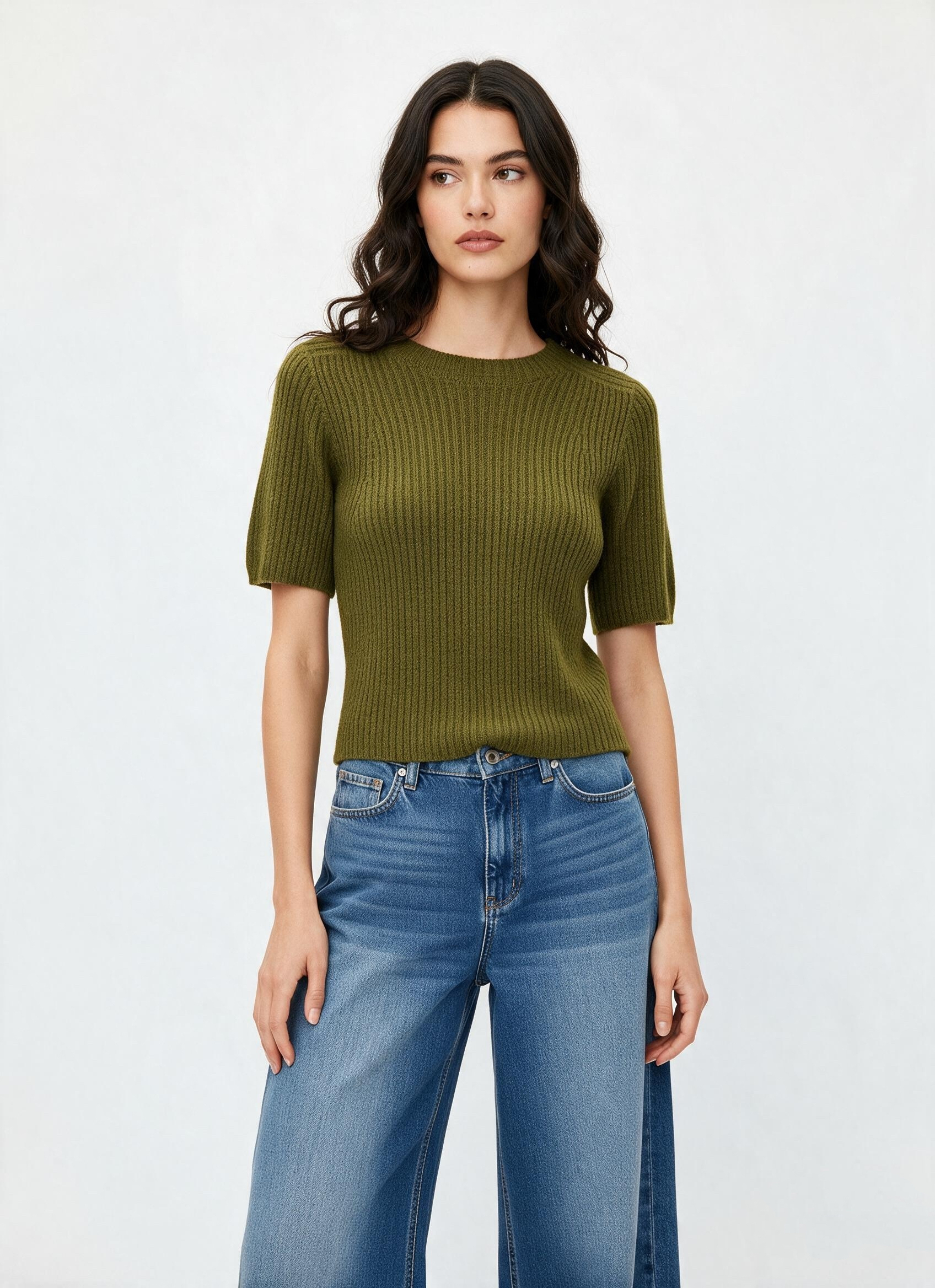 Figurbetontes Ripp-Top