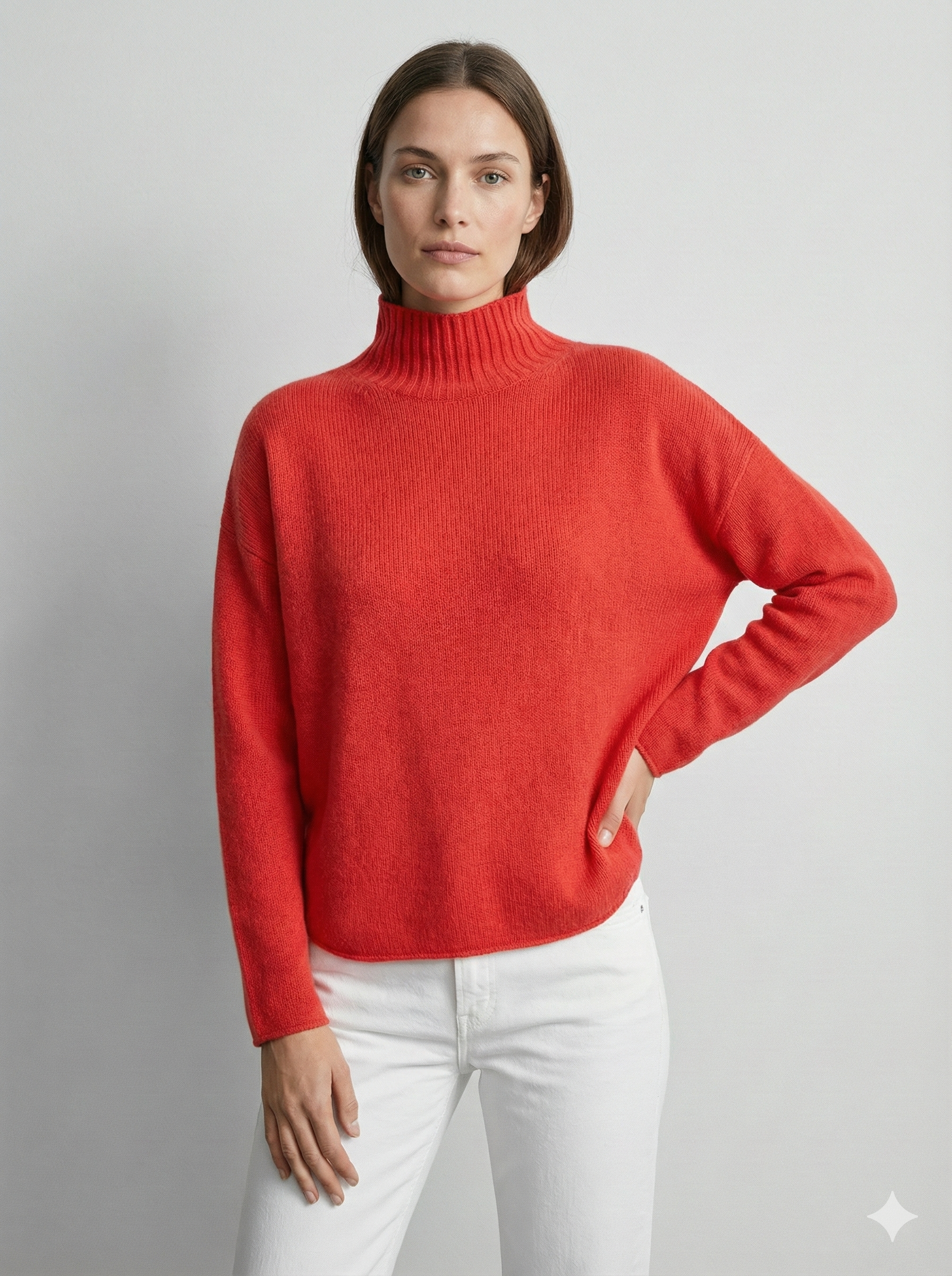 Lässiger Rollkragenpullover
