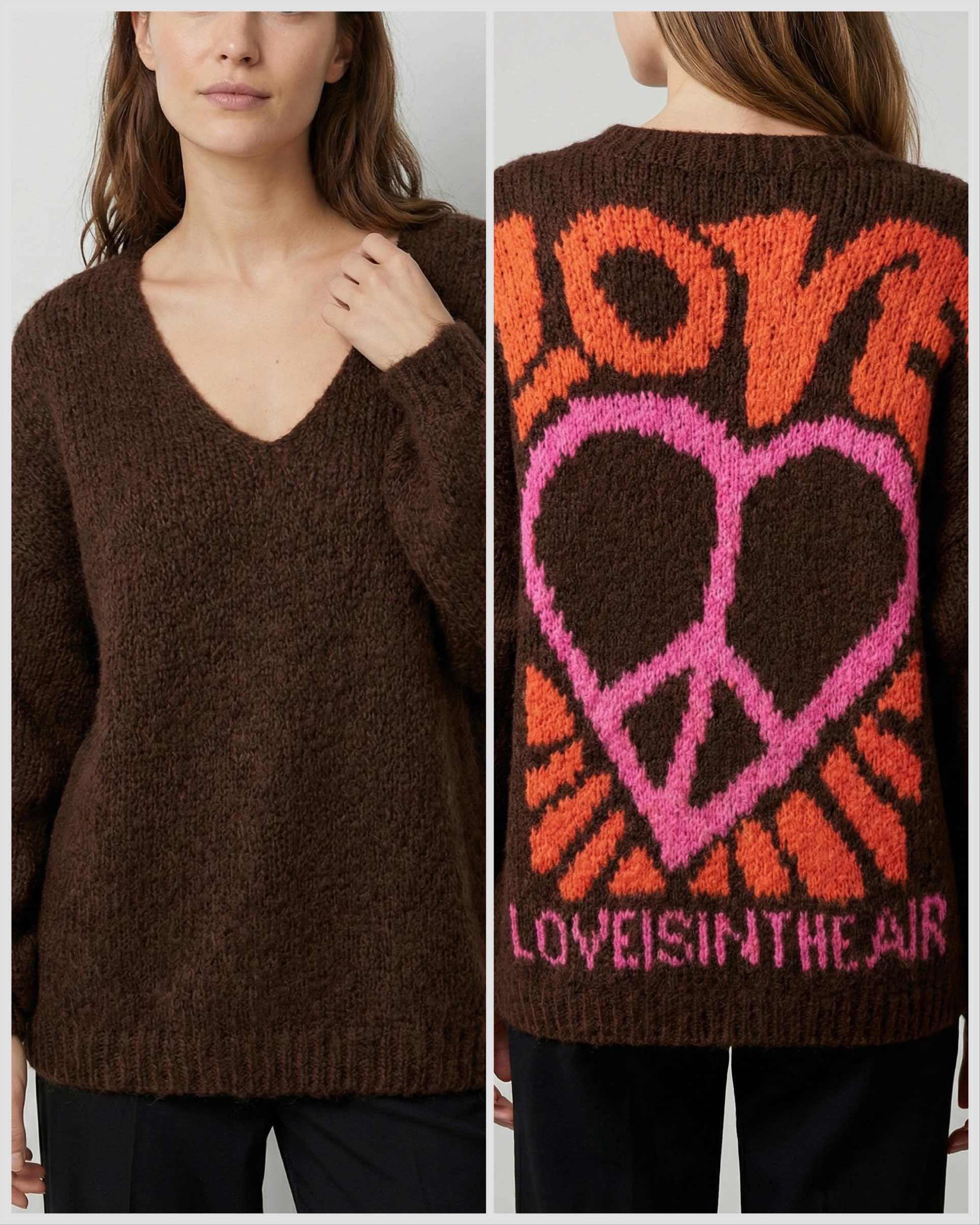Lässiger Pullover mit V‑Ausschnitt