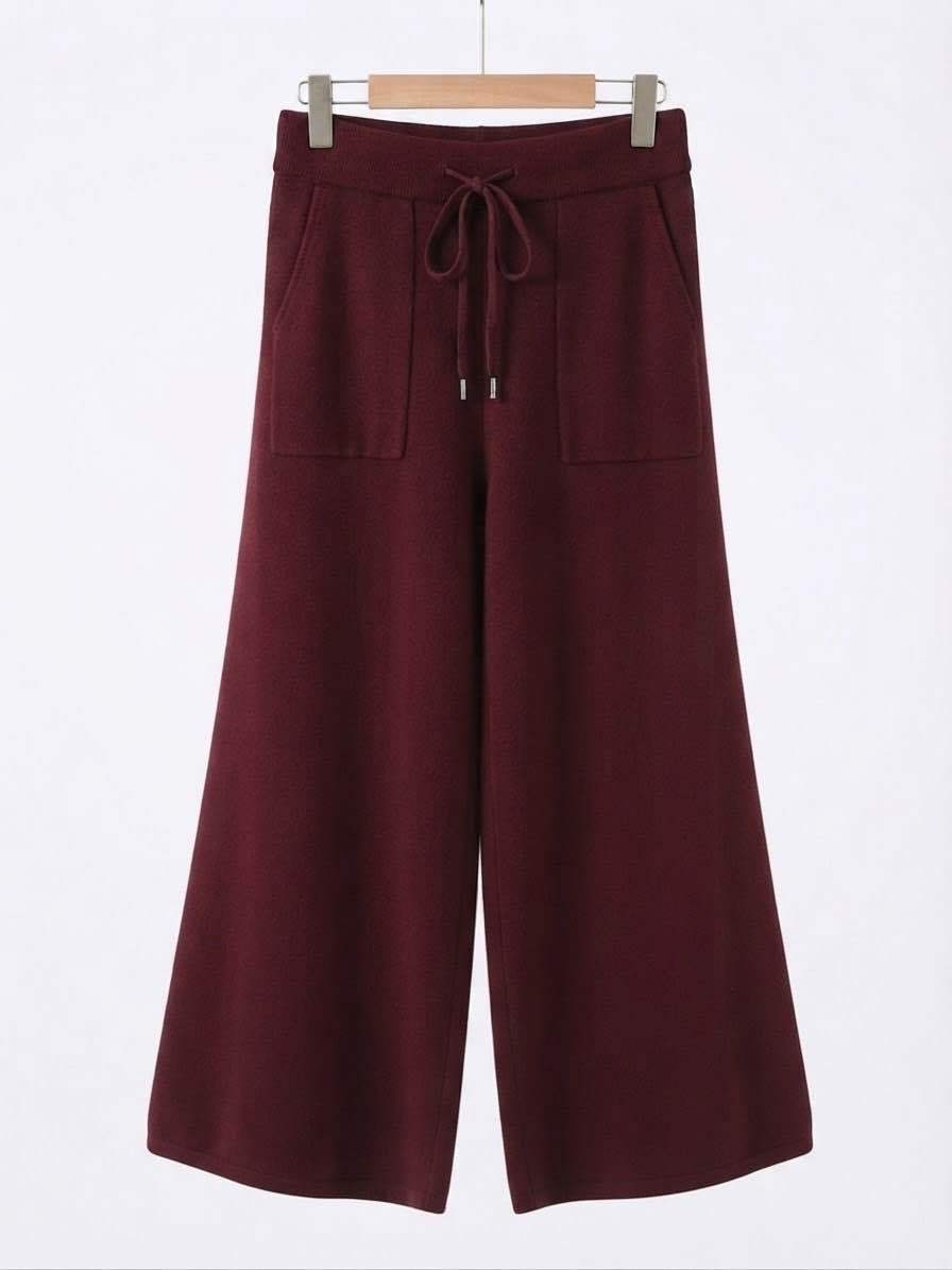 Wide-Leg-Hose mit Kordelzug