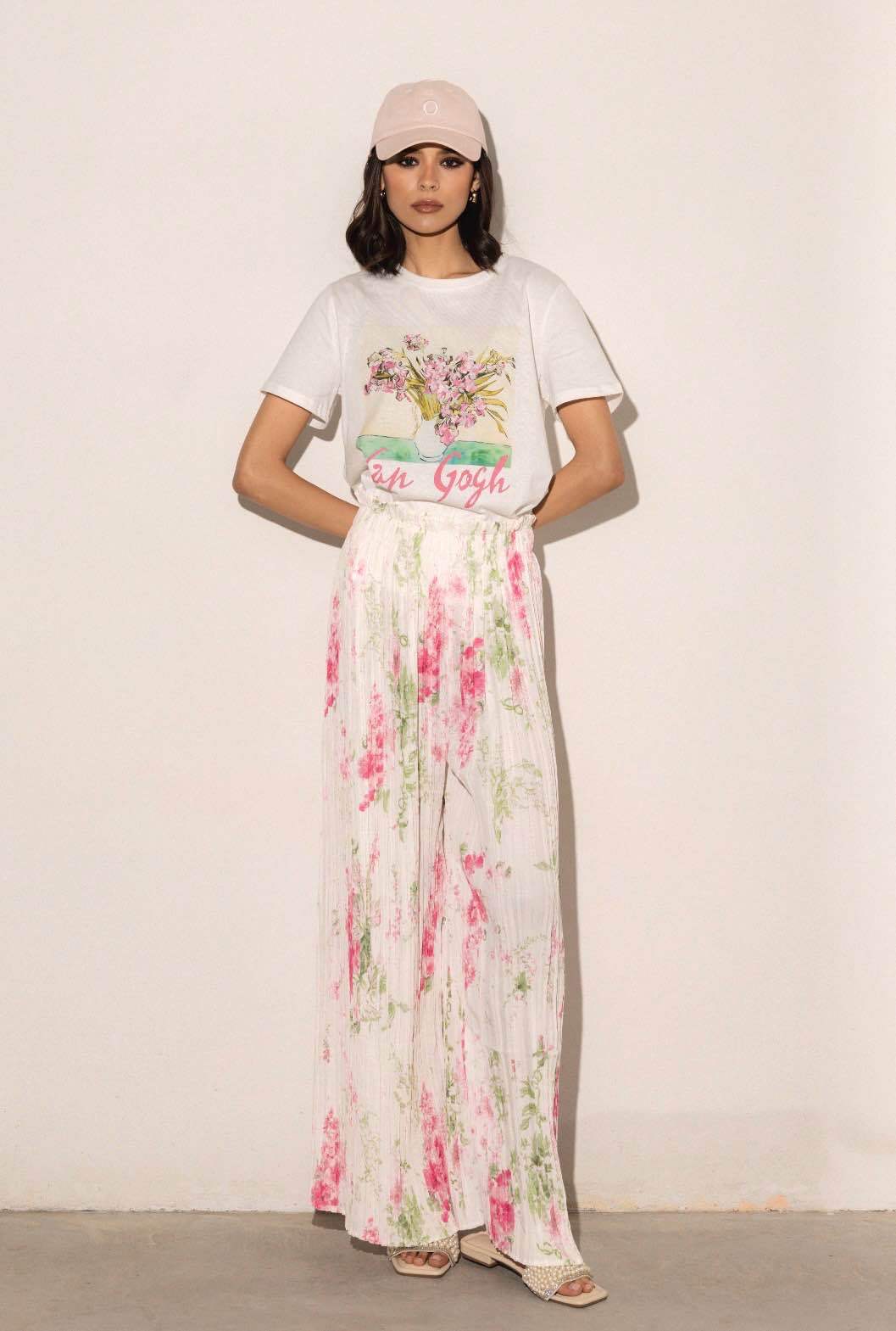 Set: Kurzes Top und Palazzo-Hose