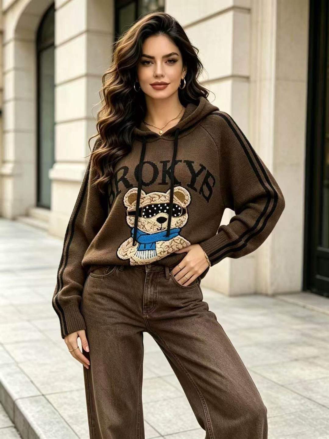 Lockerer Y2K-Hoodie