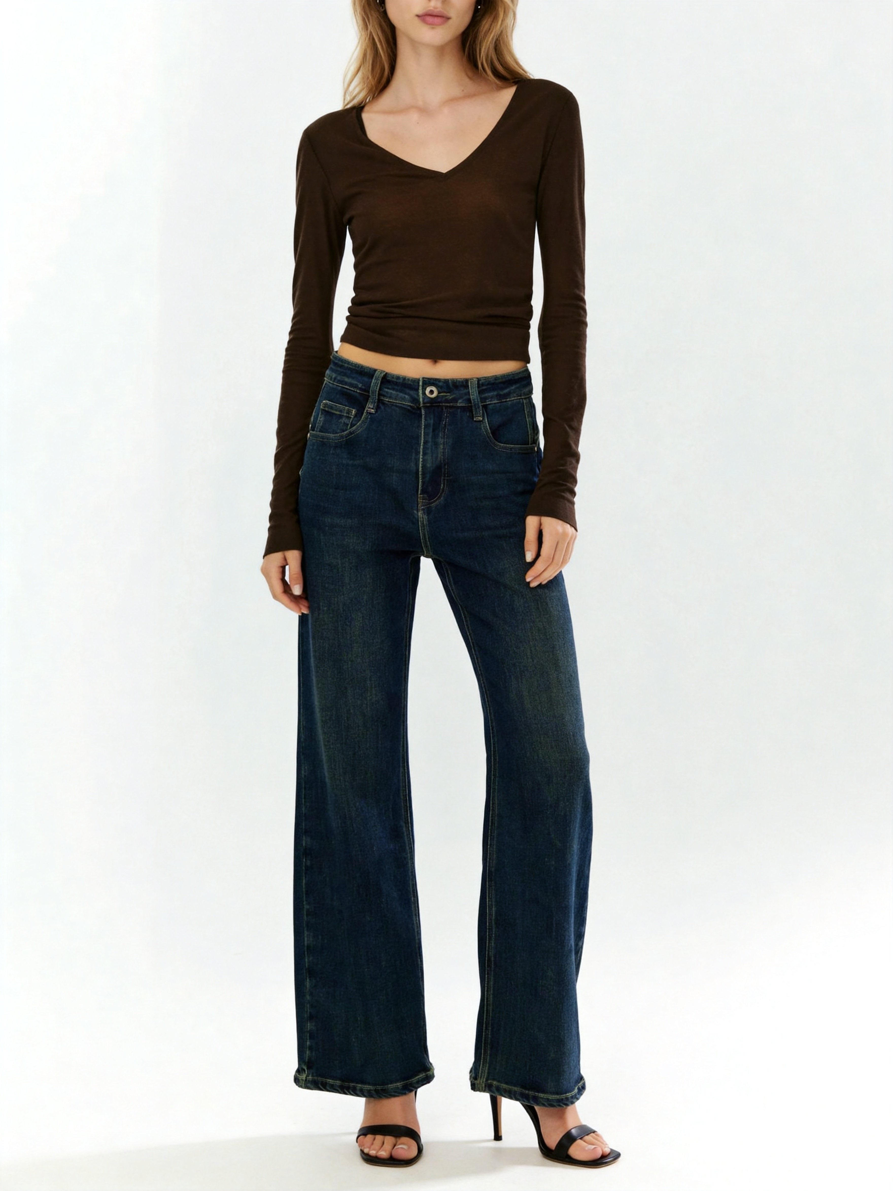 Jeans mit weitem Bein