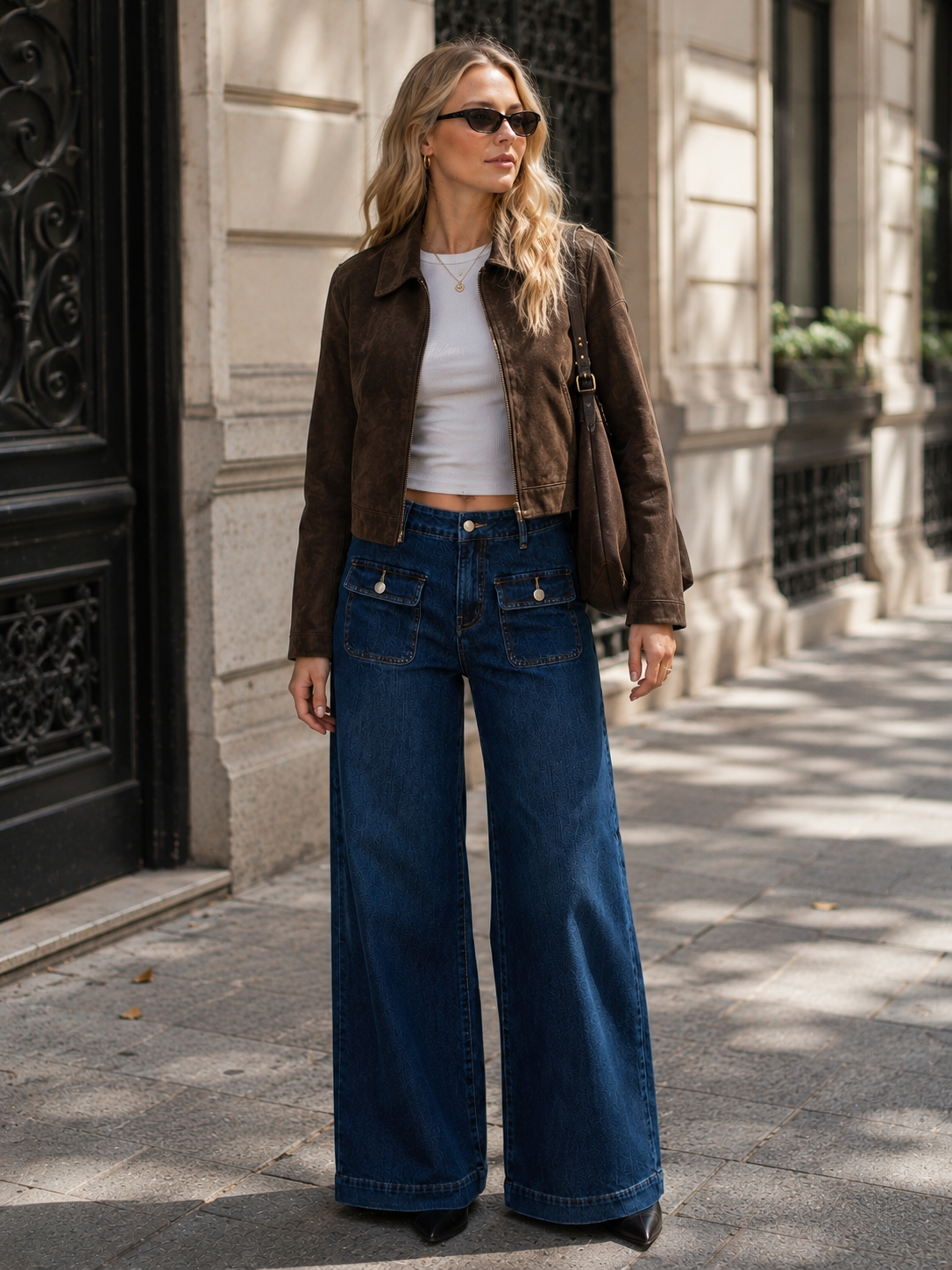 Jeans im Wide-Leg-Schnitt