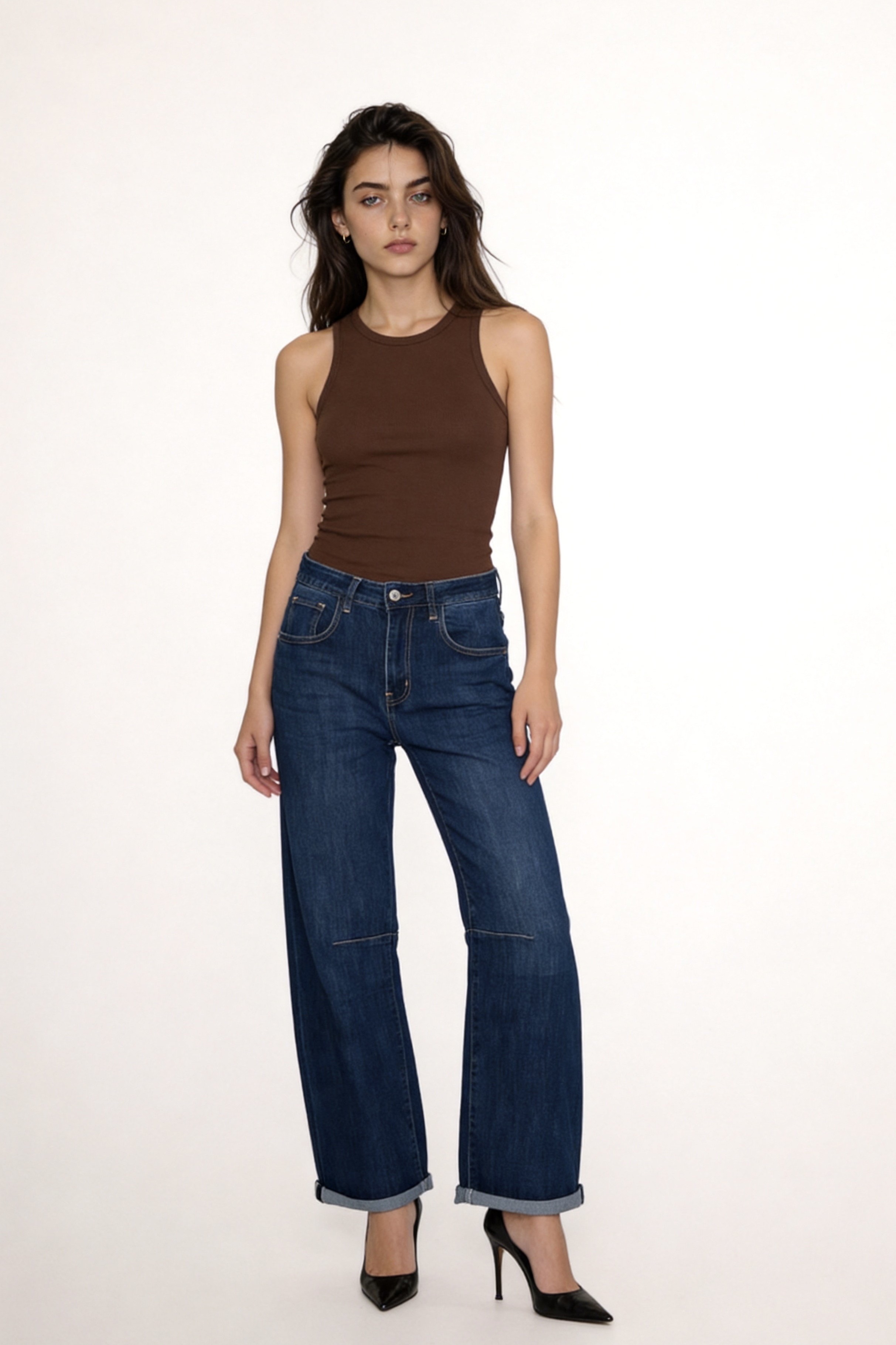 Wide‑Leg Jeans