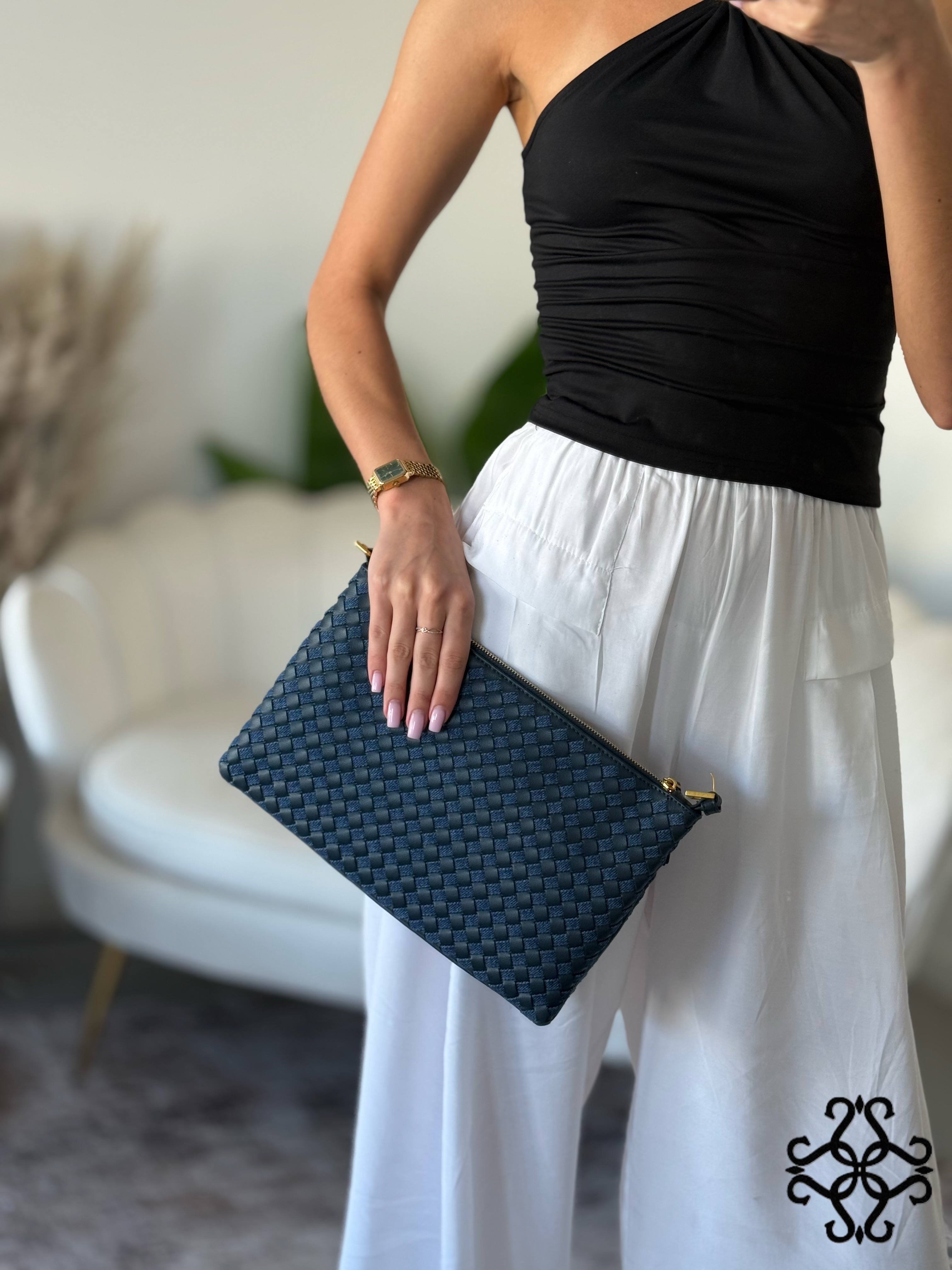 Geflochtene Envelope-Clutch