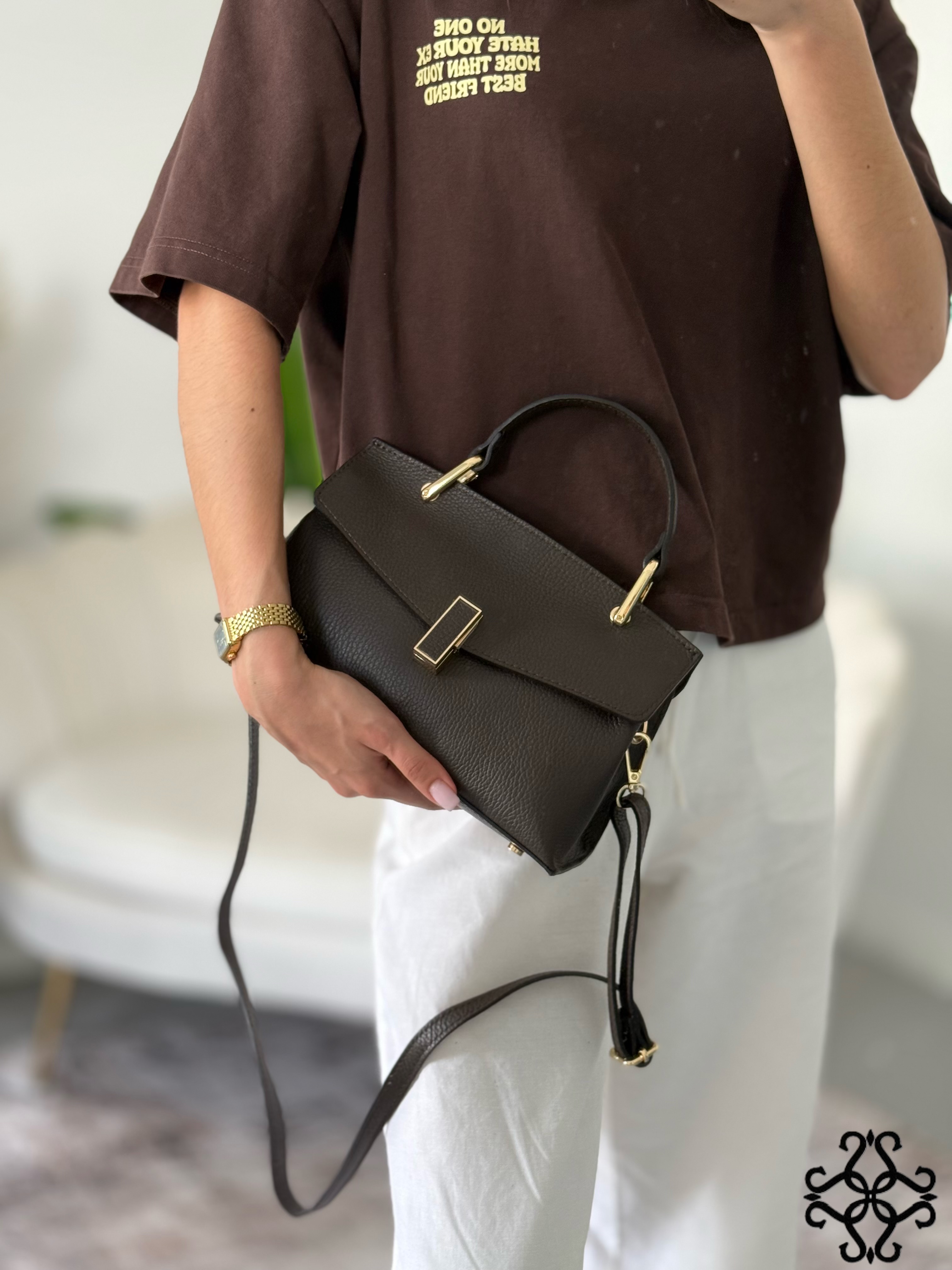 Rechteckige Tasche mit Klappe