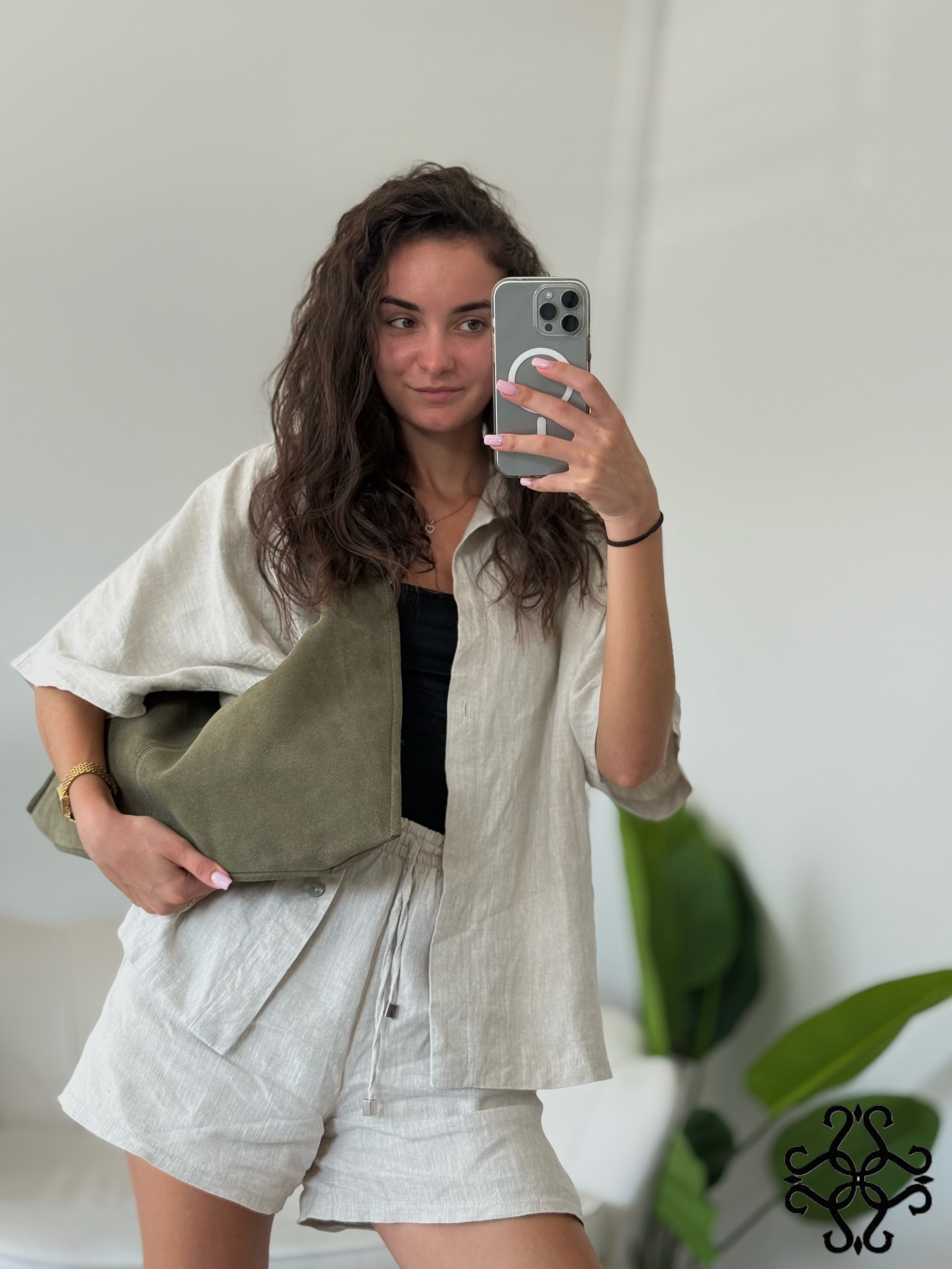 Hobo-Tasche mit Wildleder-Optik