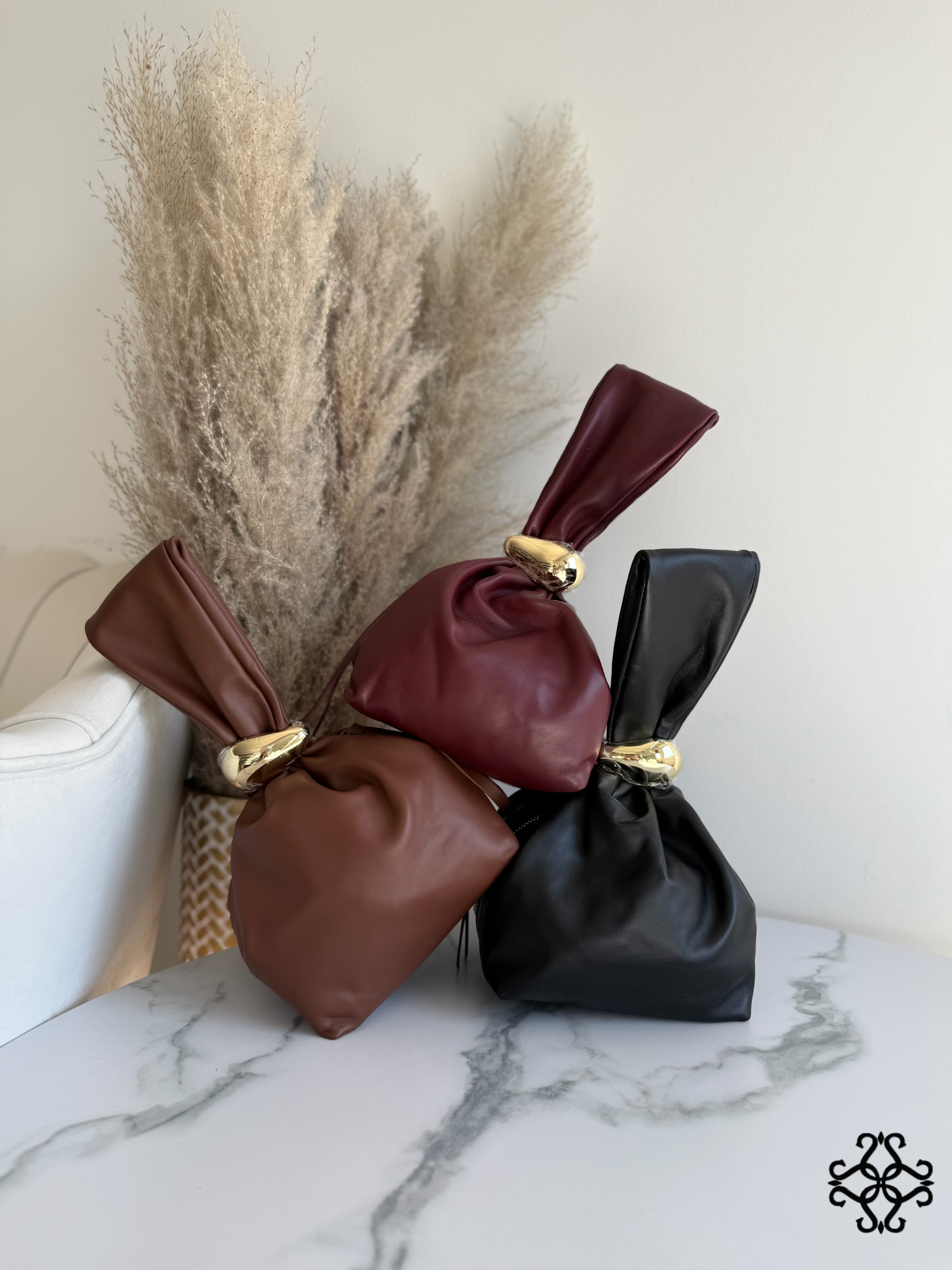 Gerüschte Pouch-Tasche