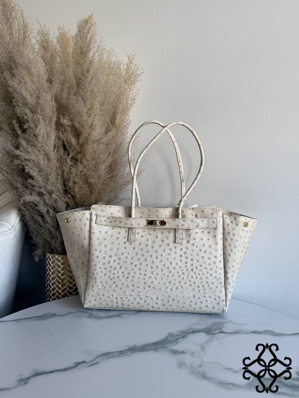 Minimalistische Shopper-Ledertasche