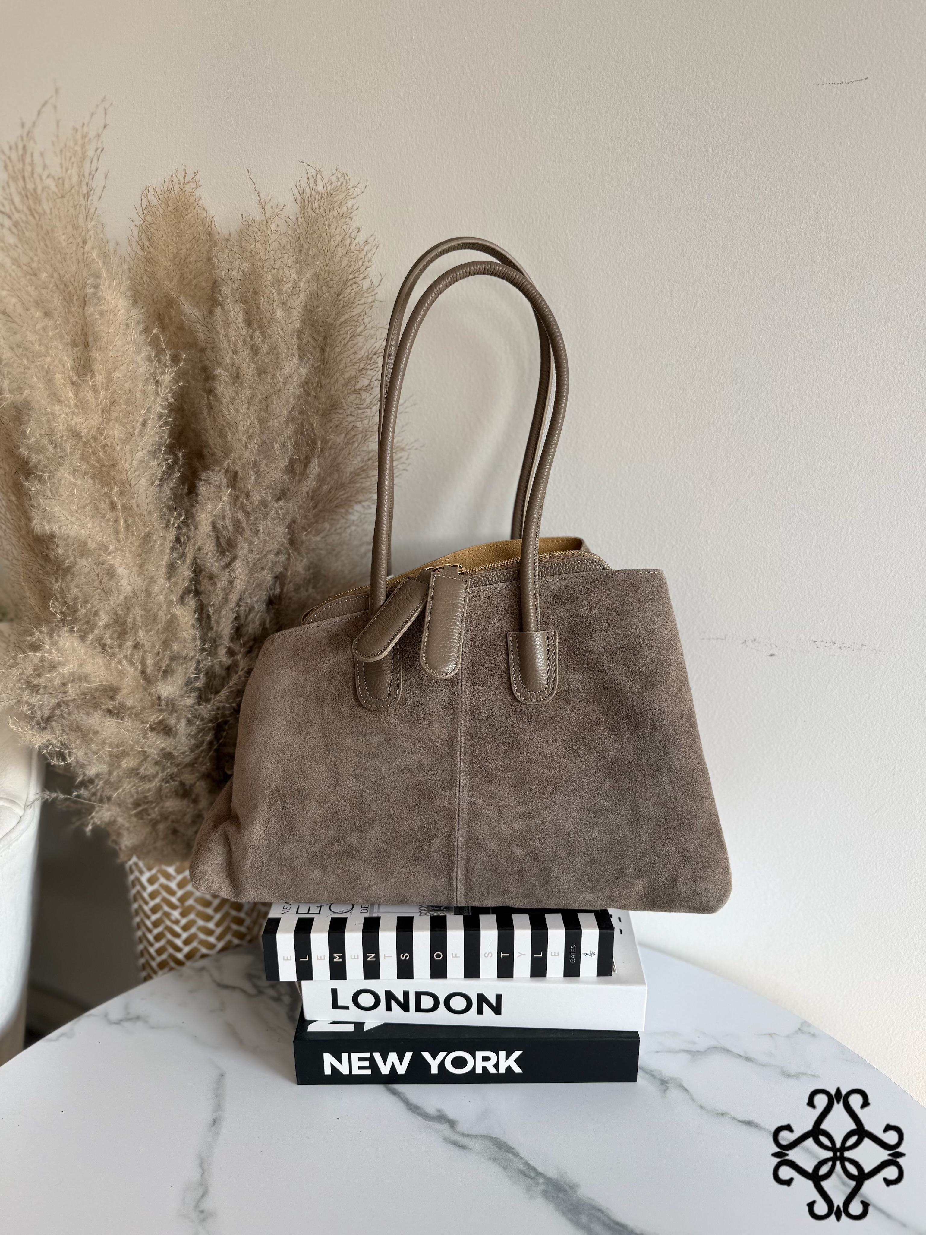 Torebka Shopper Zamszowa