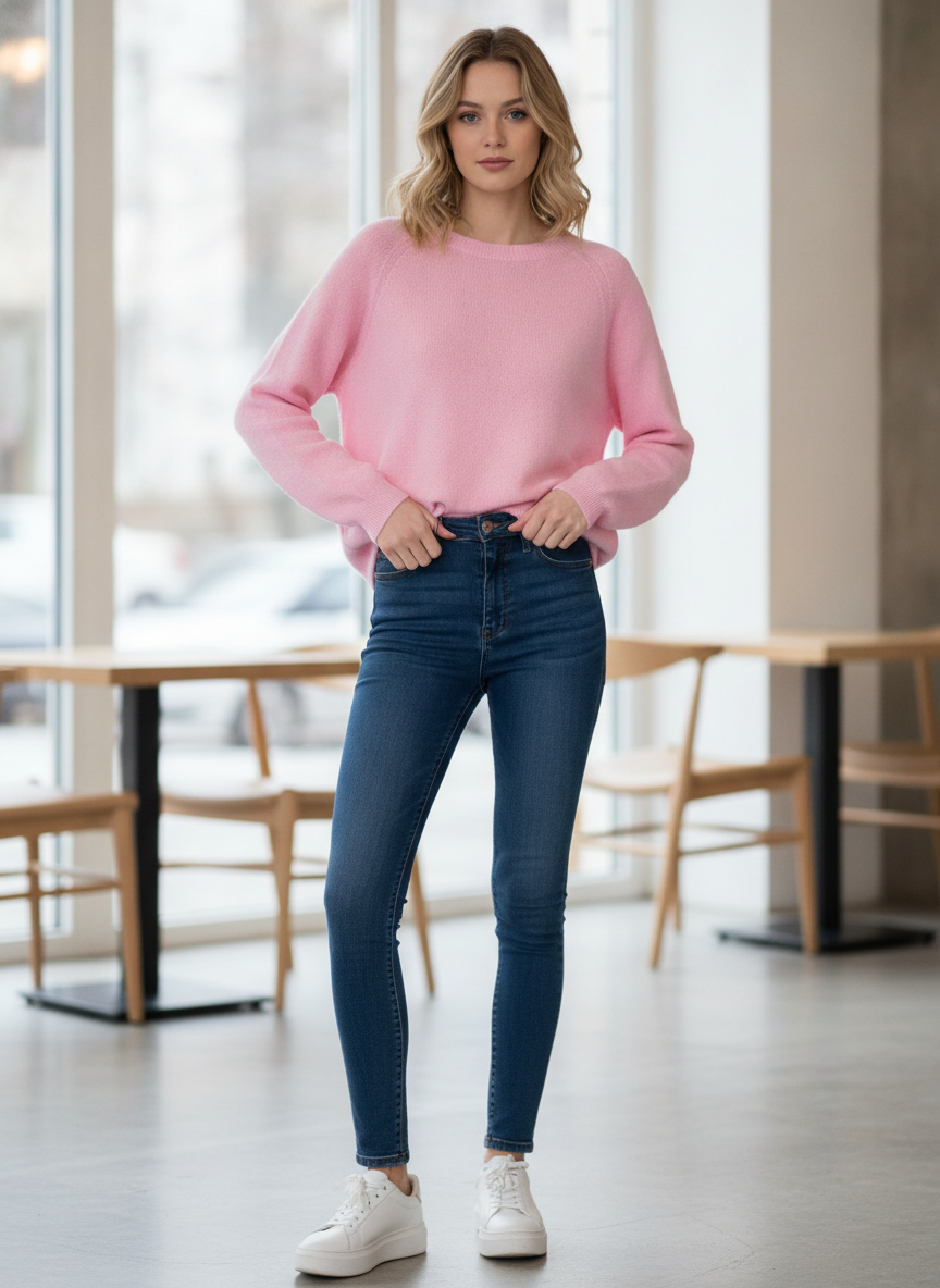 Regular-Strickpullover mit Raglanärmeln