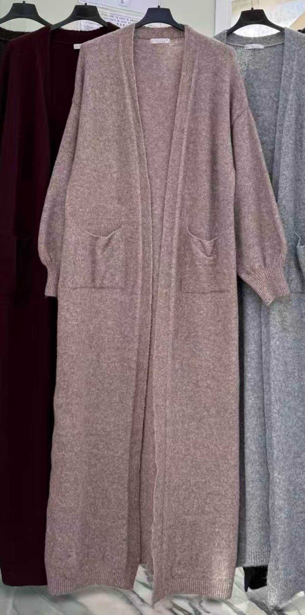 Verlängerter Flausch-Cardigan