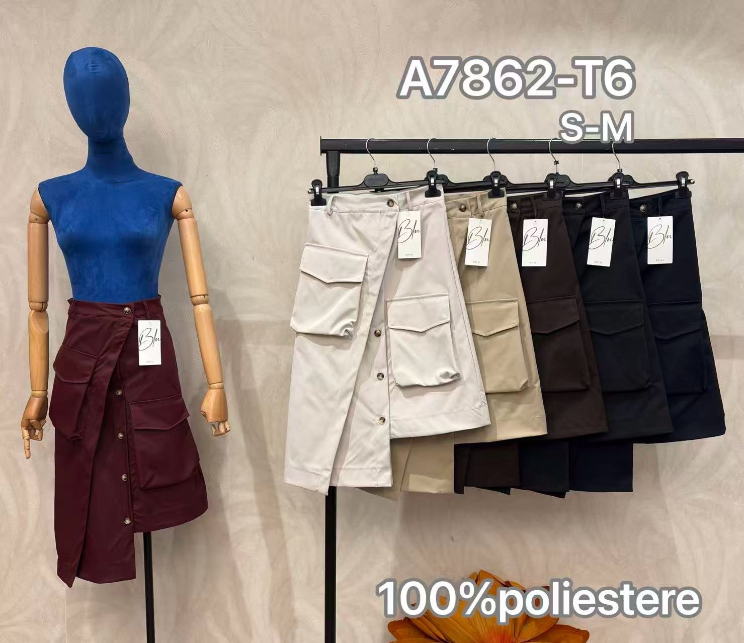 Asymmetrischer Midi‑Cargo‑Rock