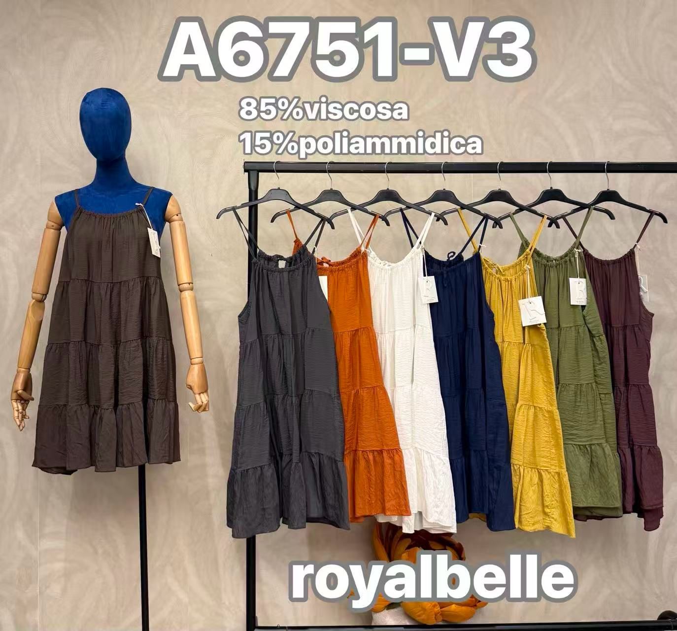 Locker sitzendes Midi-Kleid mit Spaghettiträgern