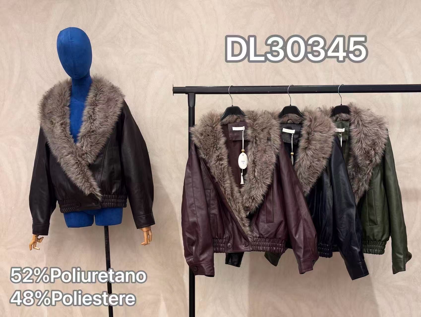Kurze Jacke mit Fellbesatz