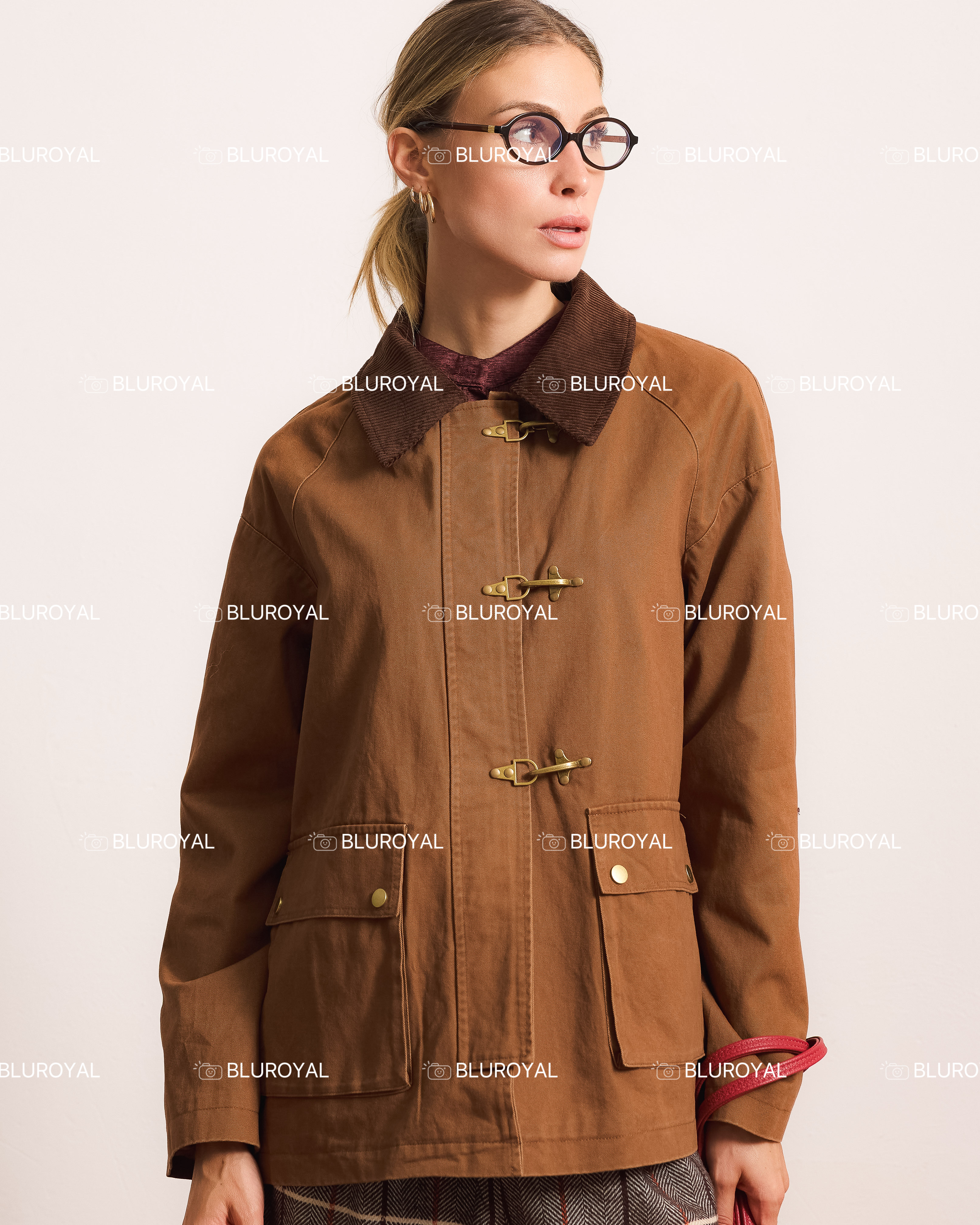 Legere Jacke mit Hemdkragen