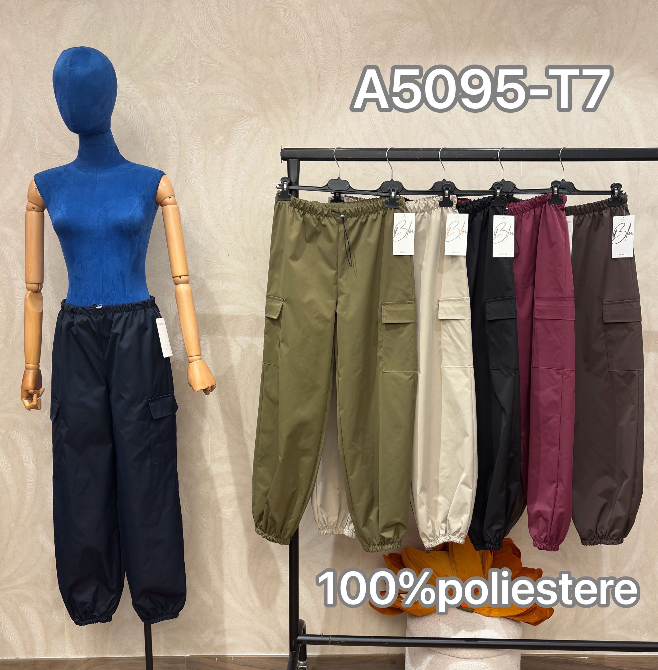 Lockere Cargo-Hose mit Kordelzug