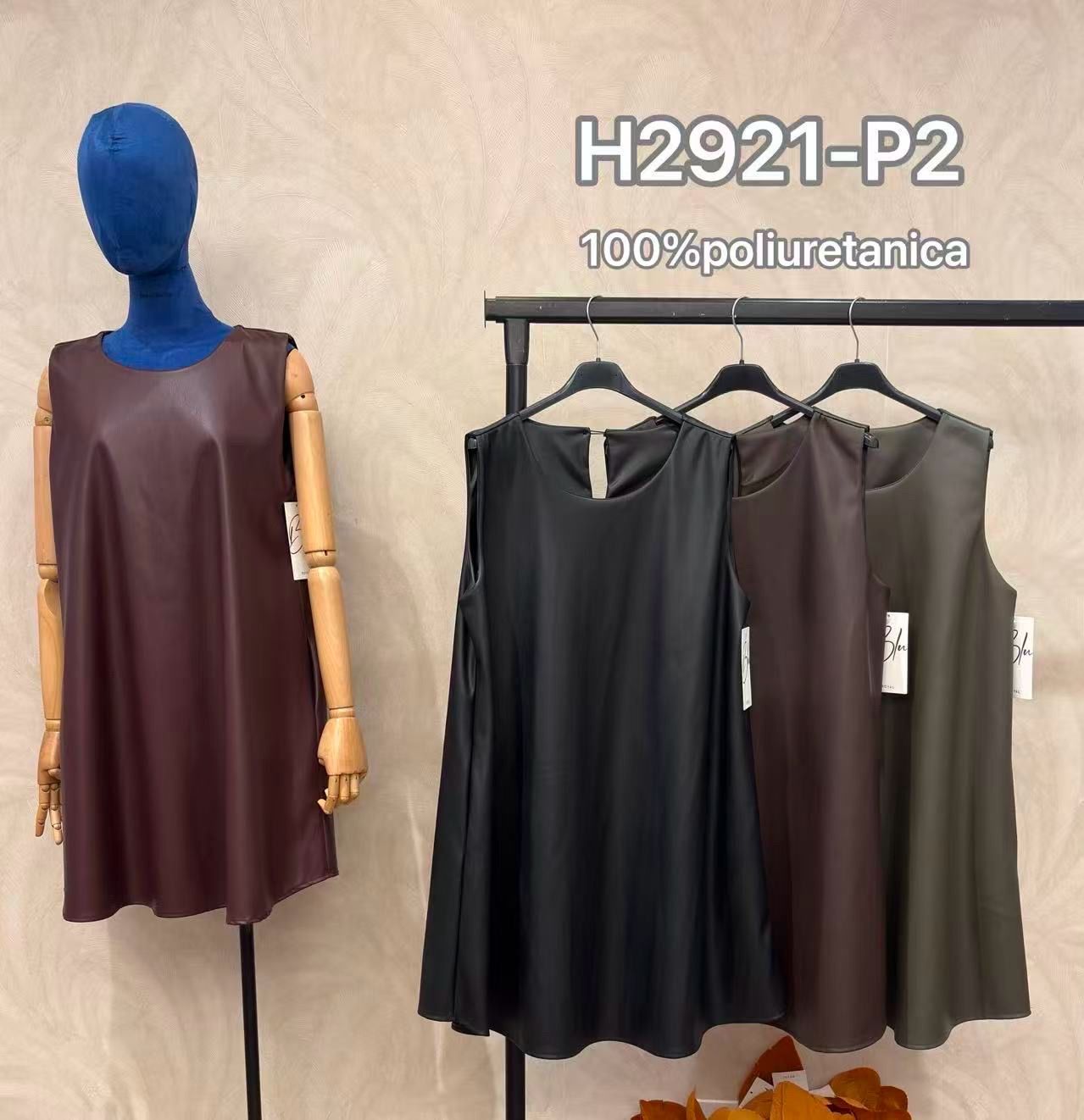 Ärmelloses A‑Line Mini-Kleid