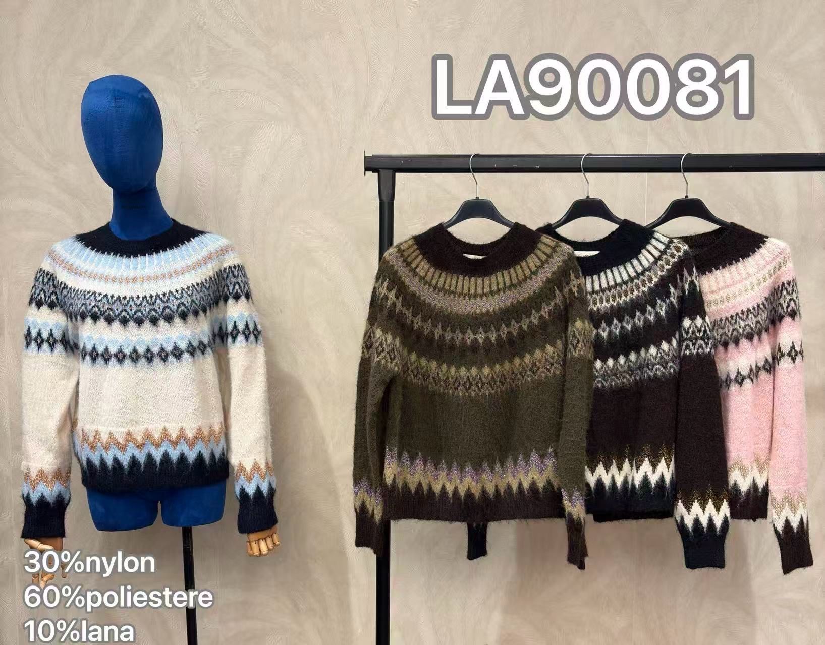 Pullover mit Jacquard‑Muster
