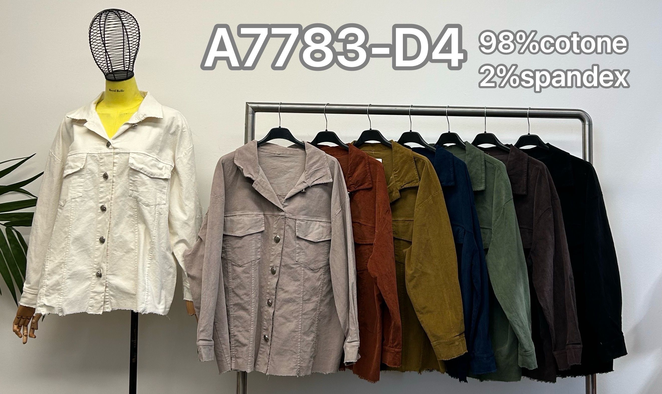 Hemdjacke, gerader Schnitt