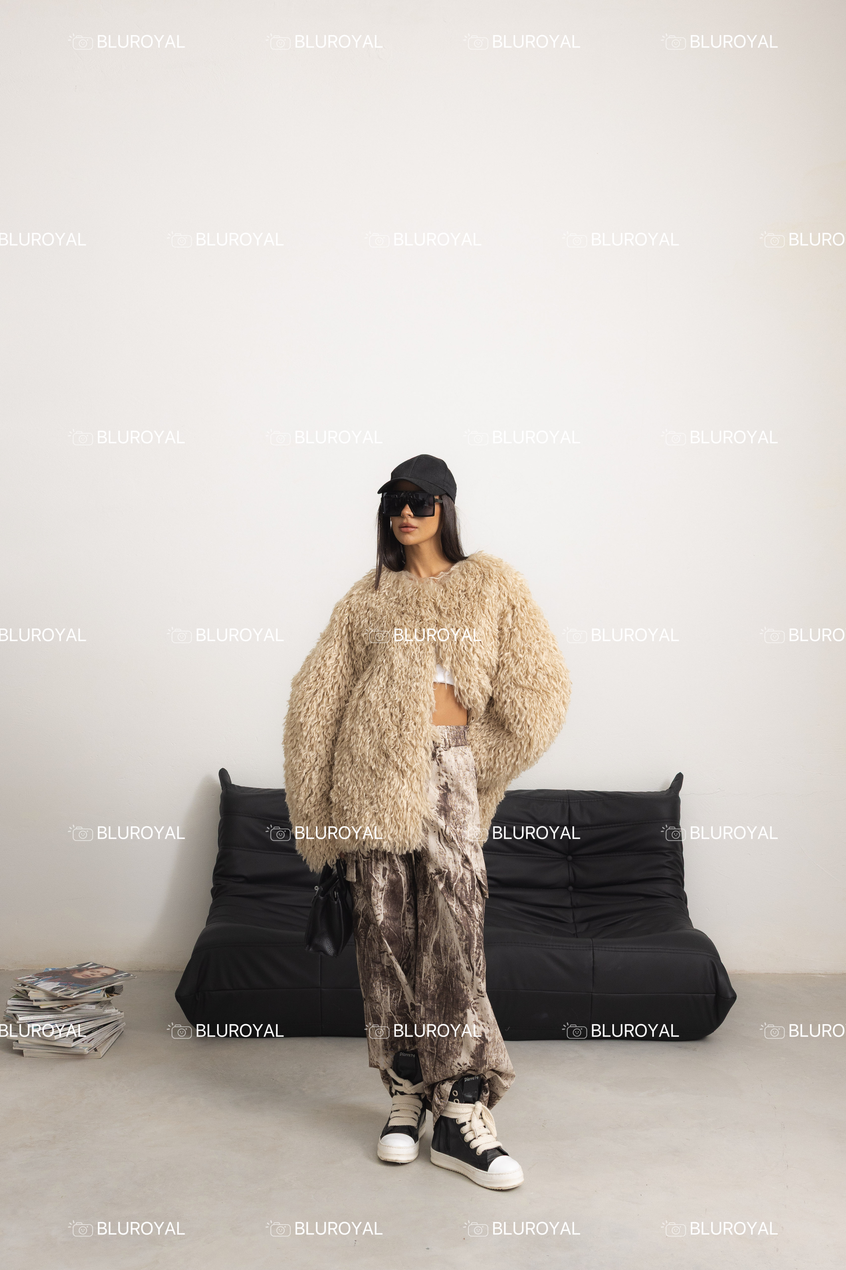 Oversize Teddy-Jacke