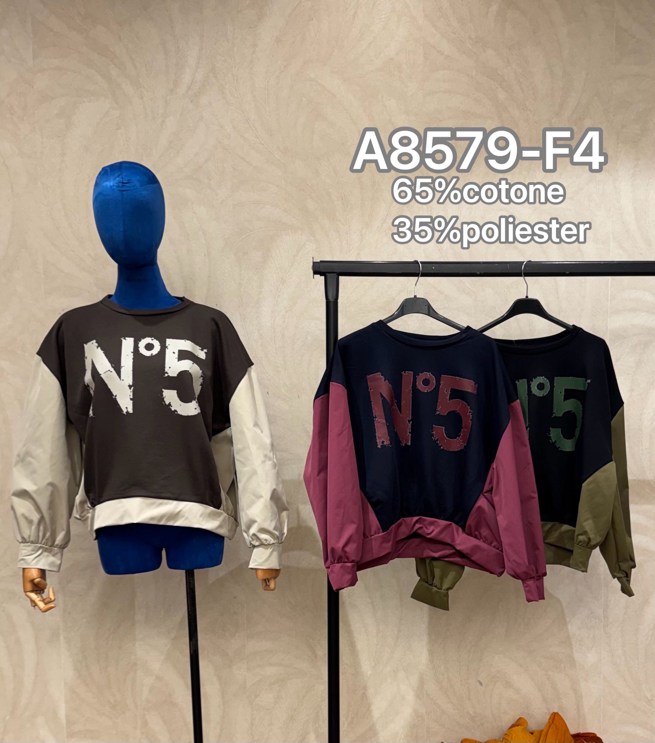 Regular-Sweatshirt, gerader Schnitt