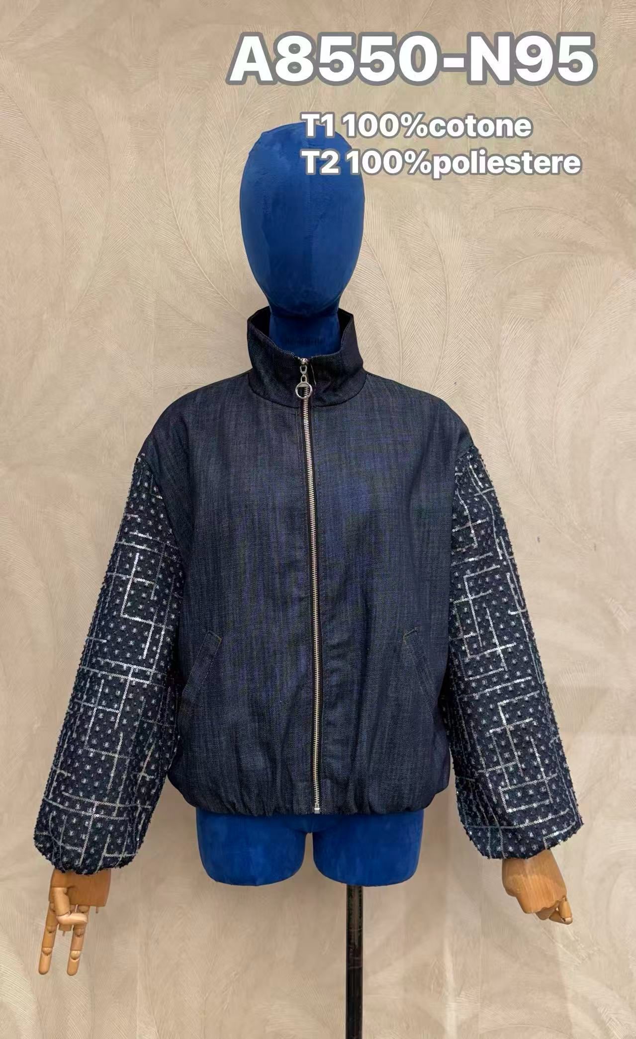 Bomberjacke mit Stehkragen