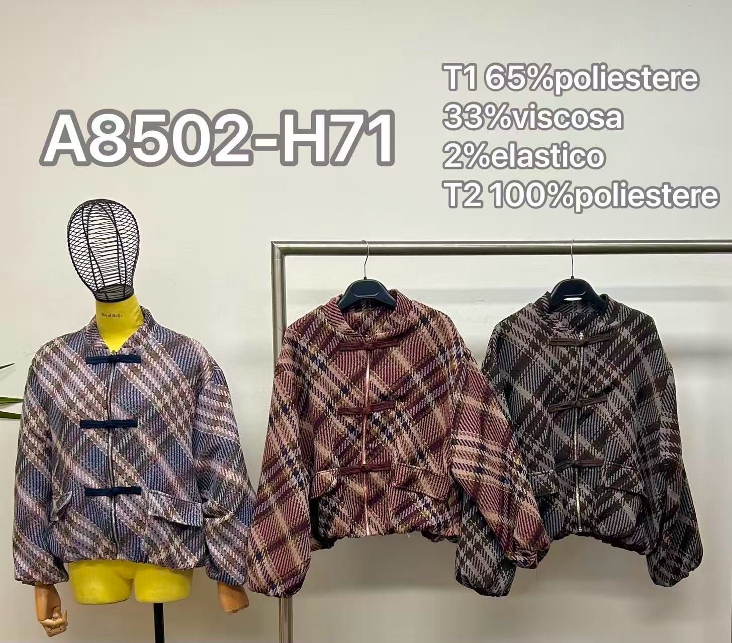 Oversize-Jacke mit Stehkragen