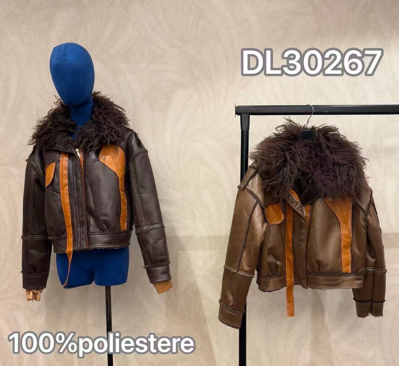 Kurze Pilotenjacke mit Kragen