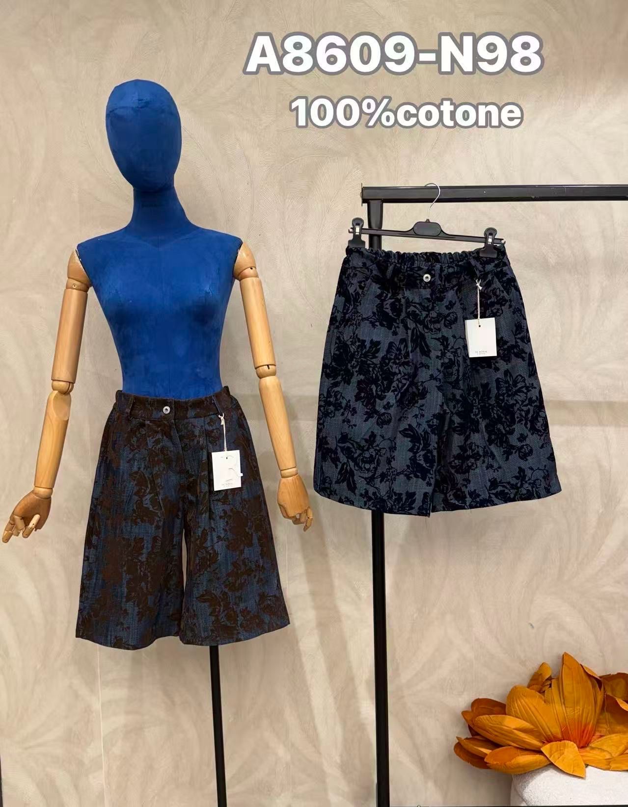 Bermuda‑Shorts mit hohem Bund