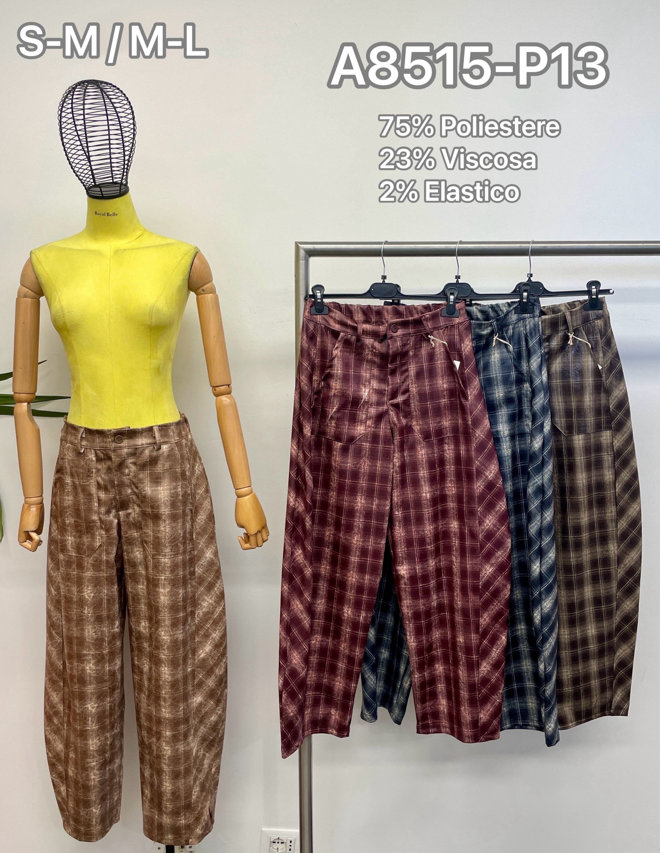 Wide‑Leg-Hose mit Kordel