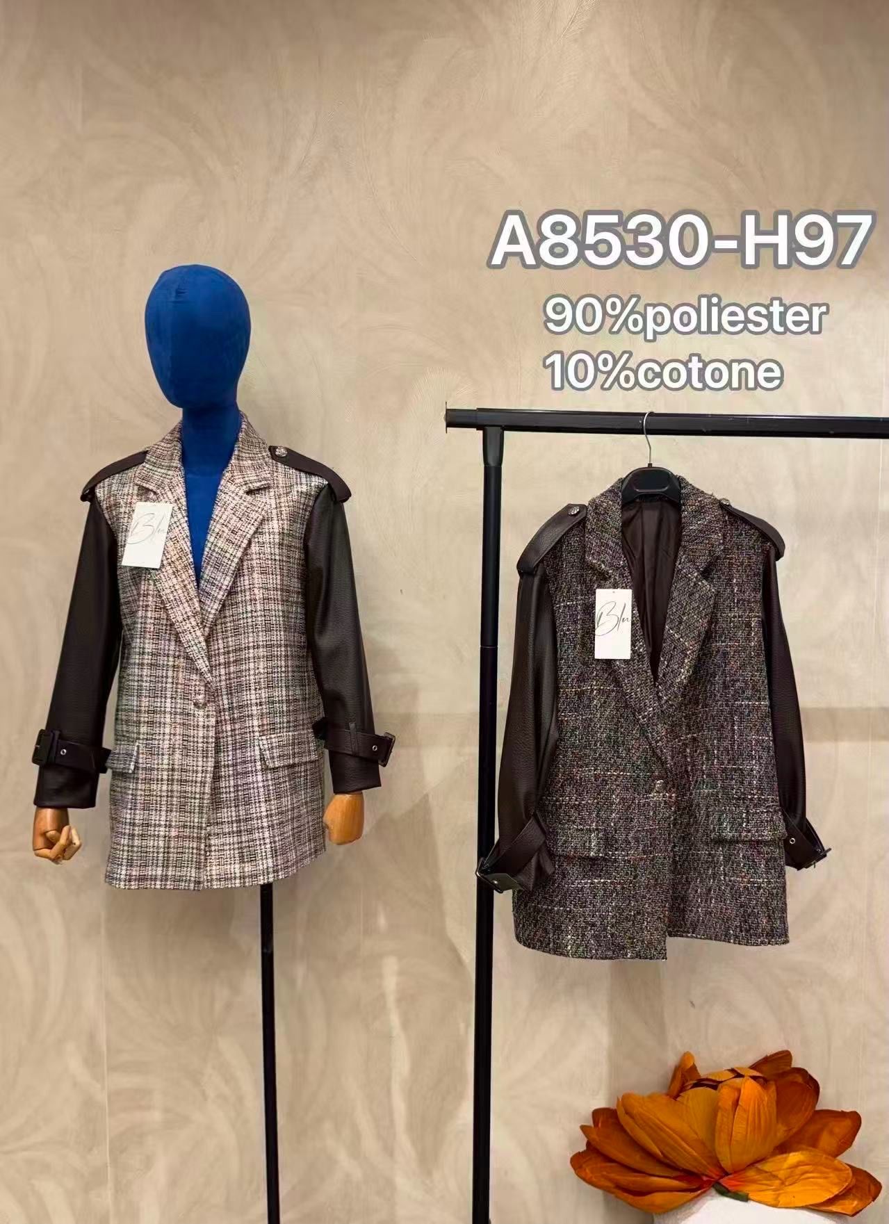 Tweedjacke mit Revers