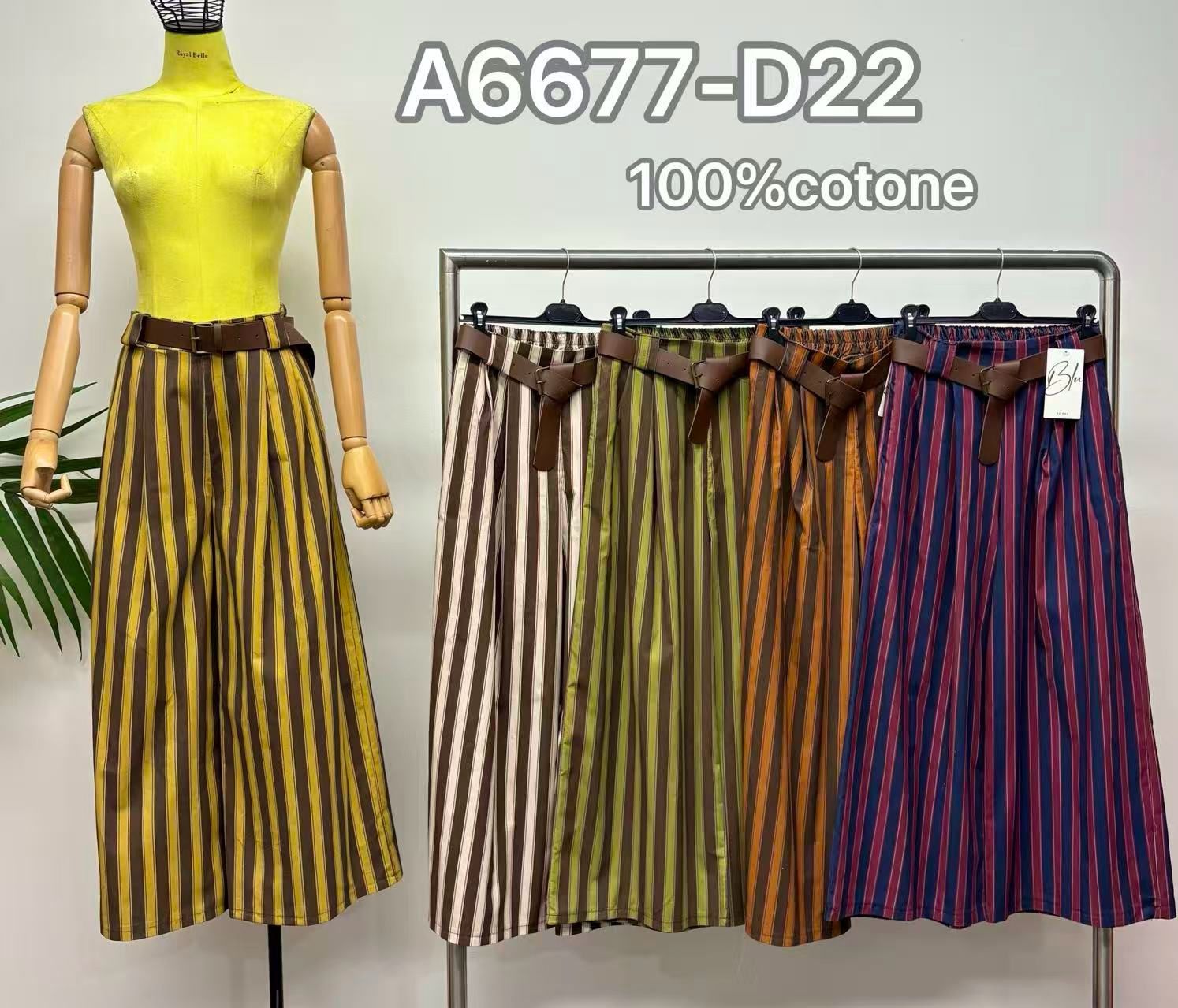 Palazzo‑Hose mit hohem Bund