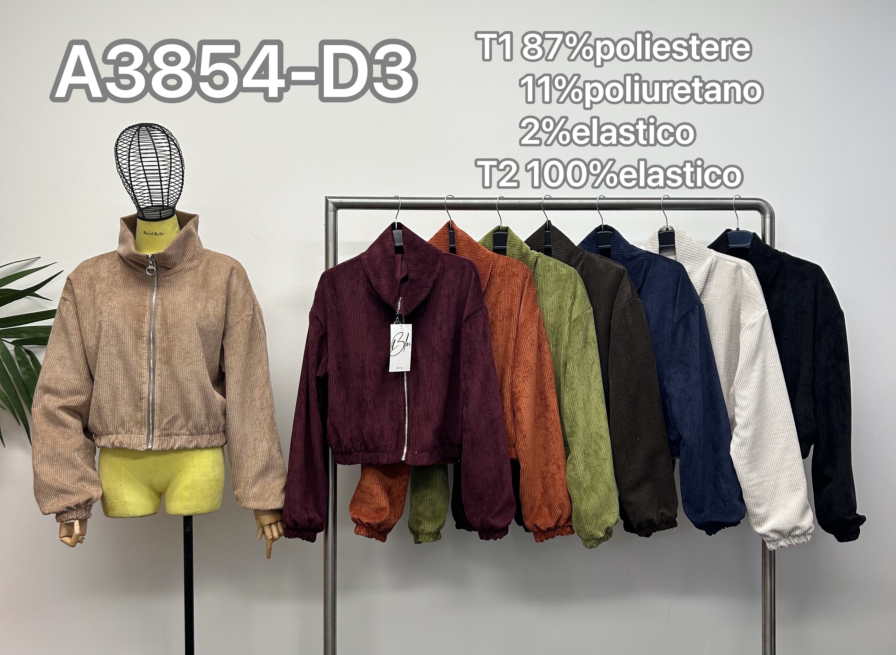 Kurtka Bomber Sztruksowa