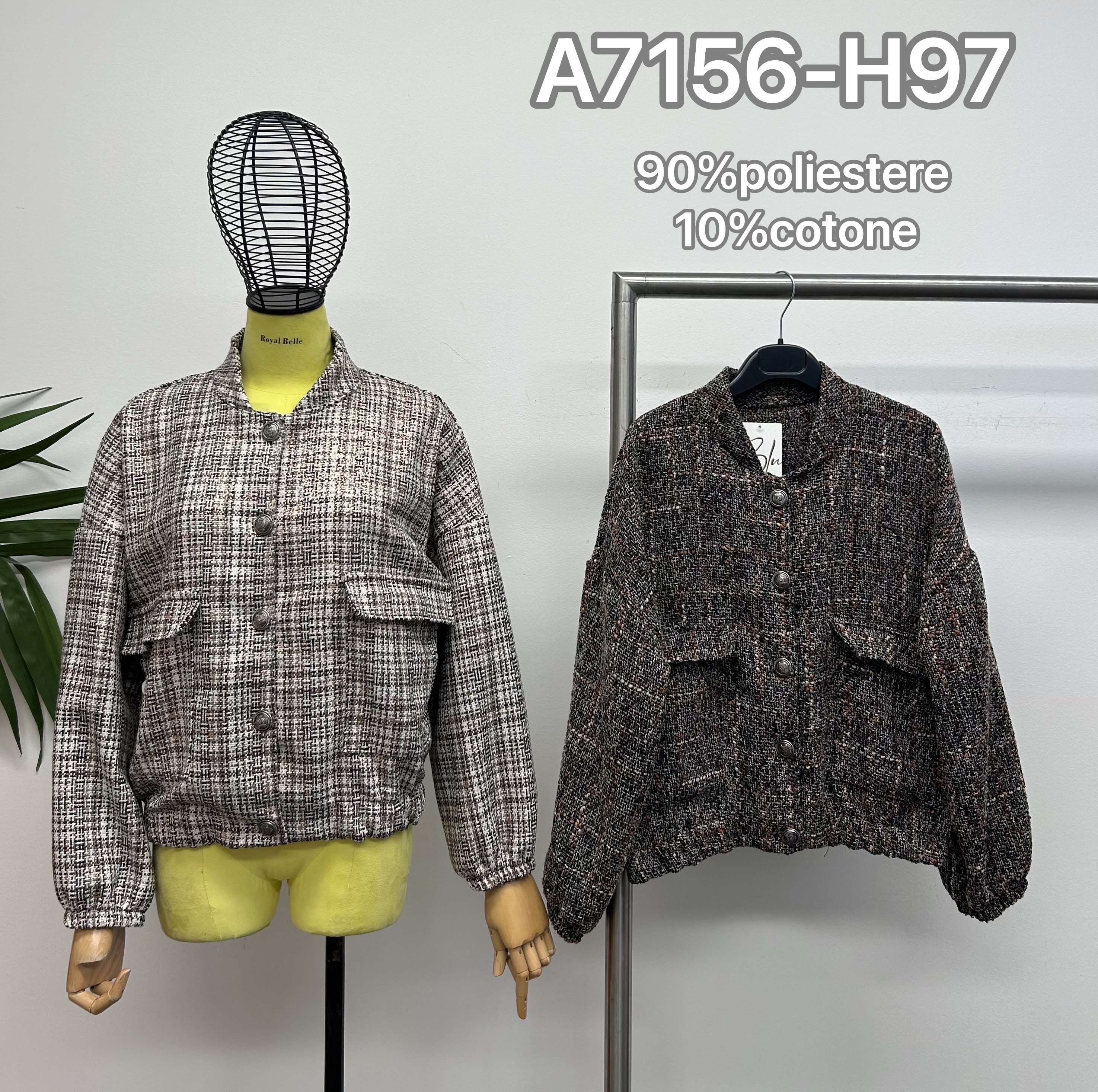 Maßgeschneiderte Jacke bis zur Hüfte