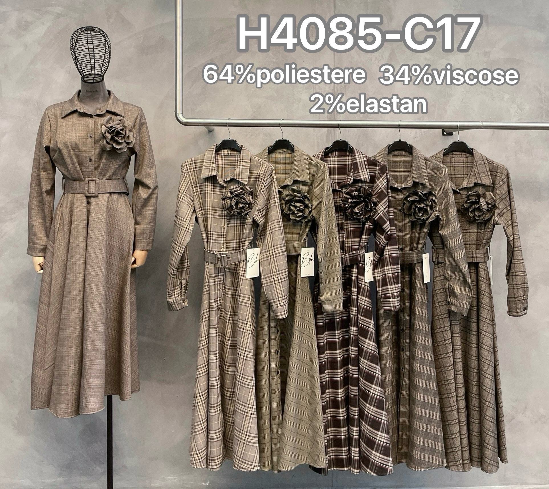 Midi Hemdkleid mit Taillengürtel