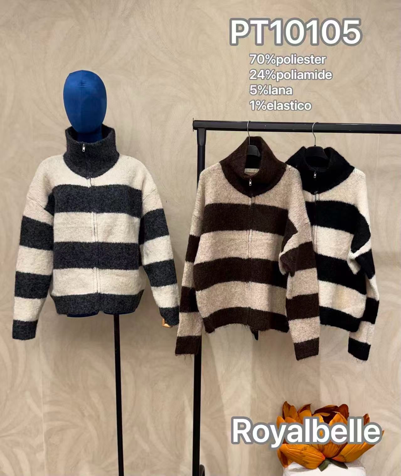 Oversize Pullover mit Rollkragen