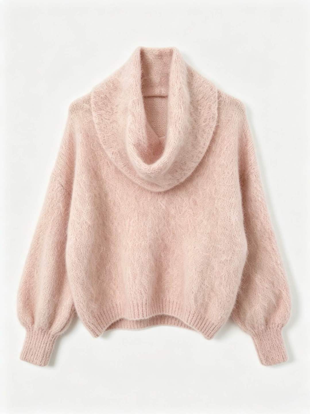 Oversize-Pullover mit hohem Rollkragen