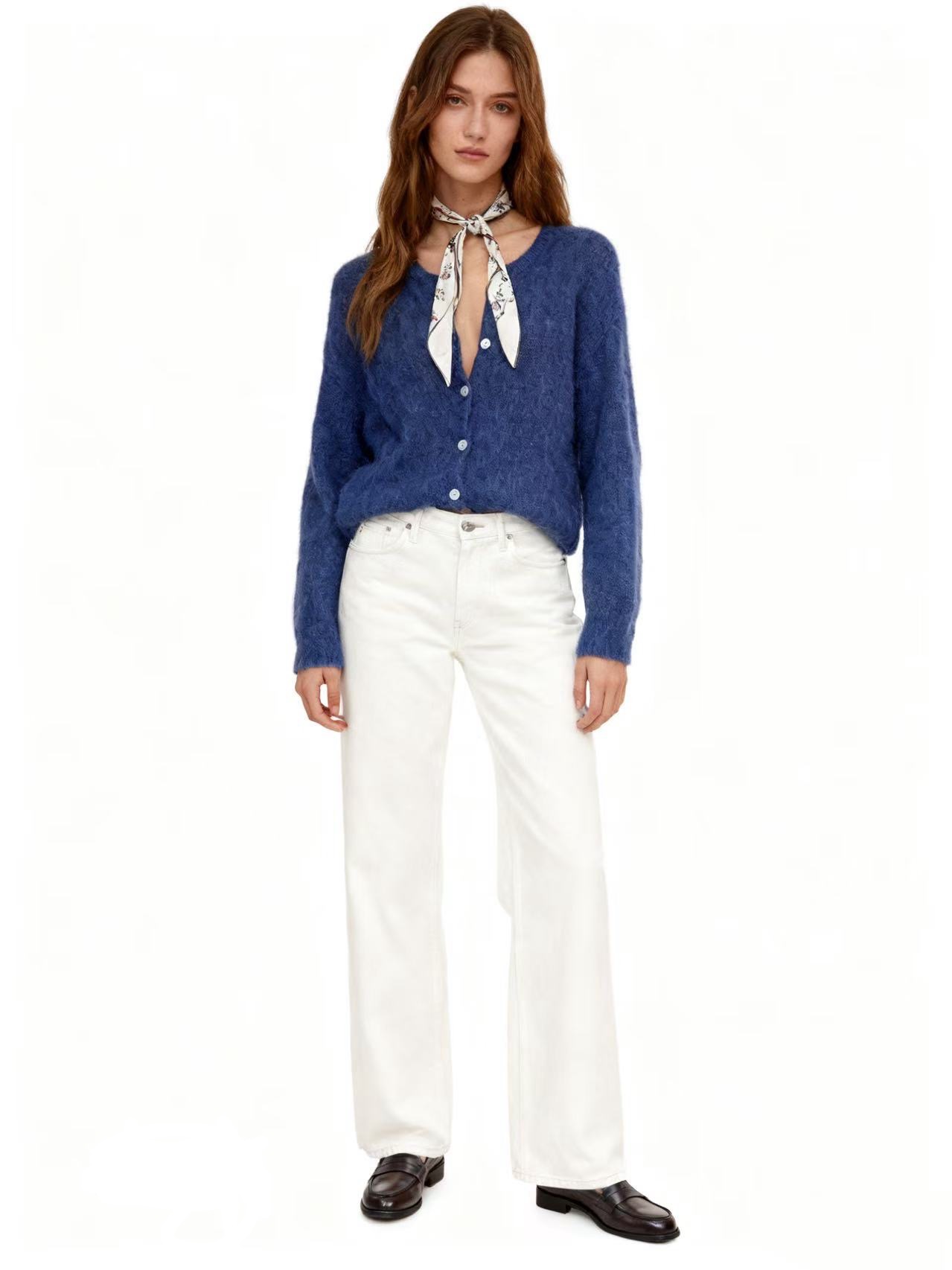 Lässiger Cardigan mit V‑Ausschnitt