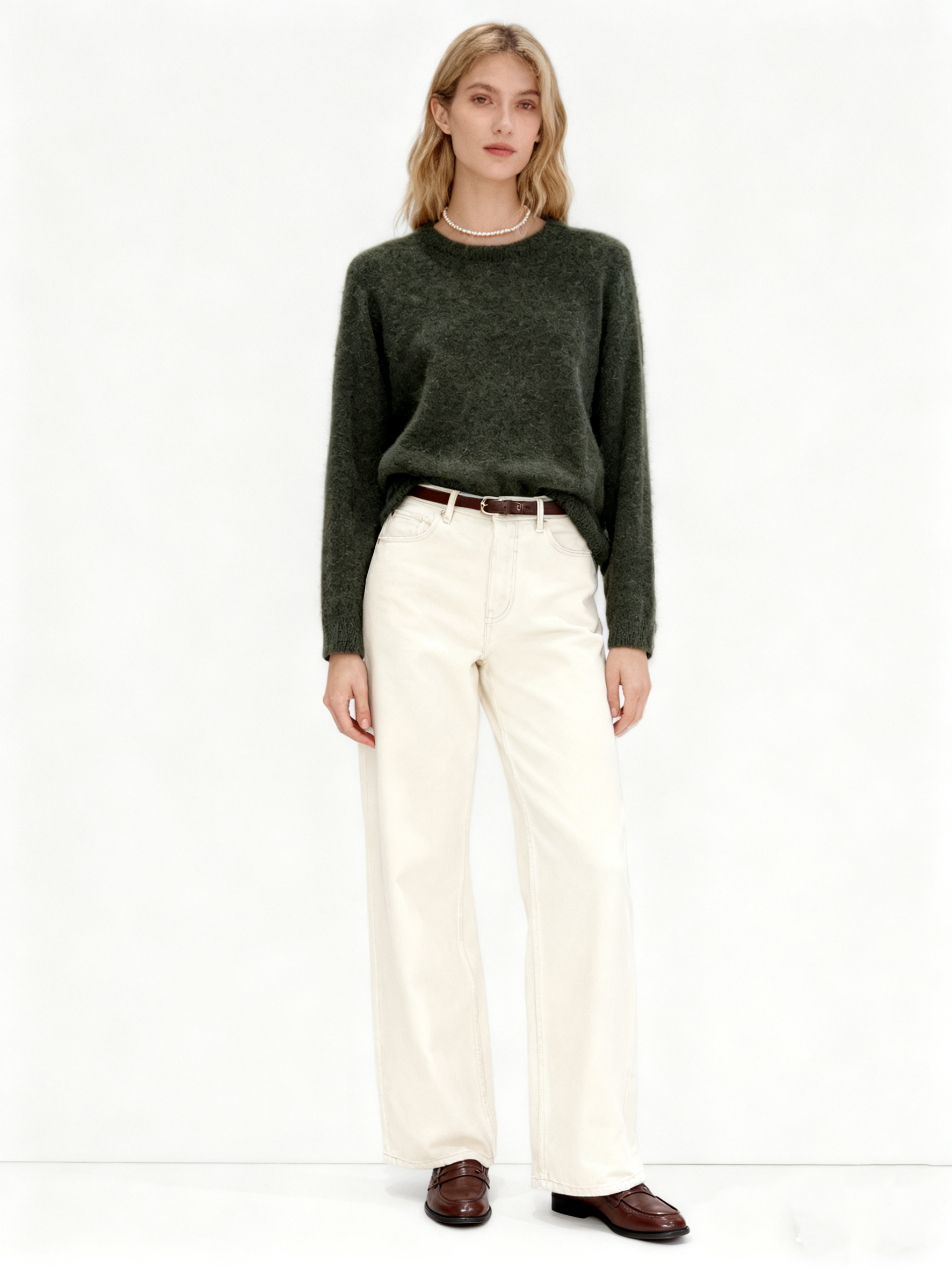 Regular Fit Pullover mit Rundhals