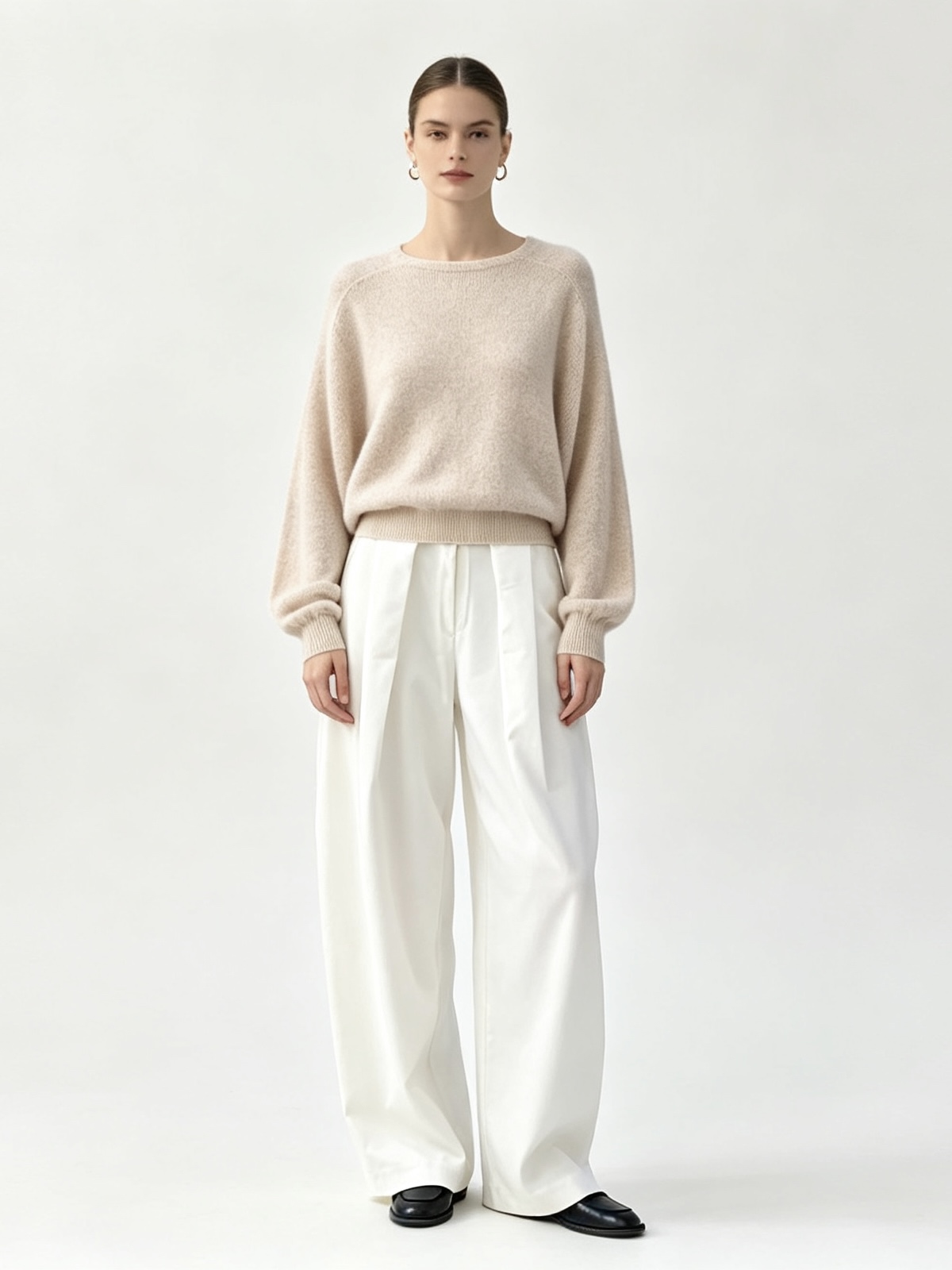 Oversize Pullover mit Ballonärmeln