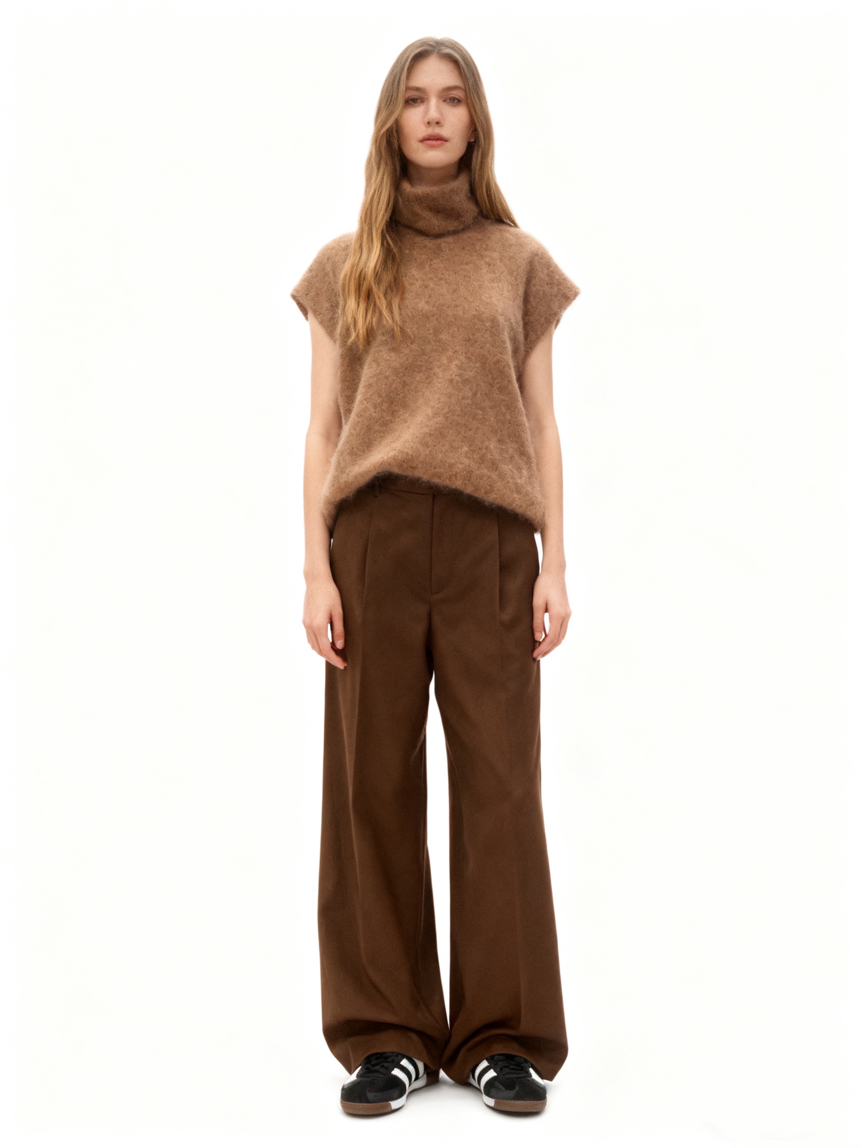 Oversize Pullover mit Rollkragen