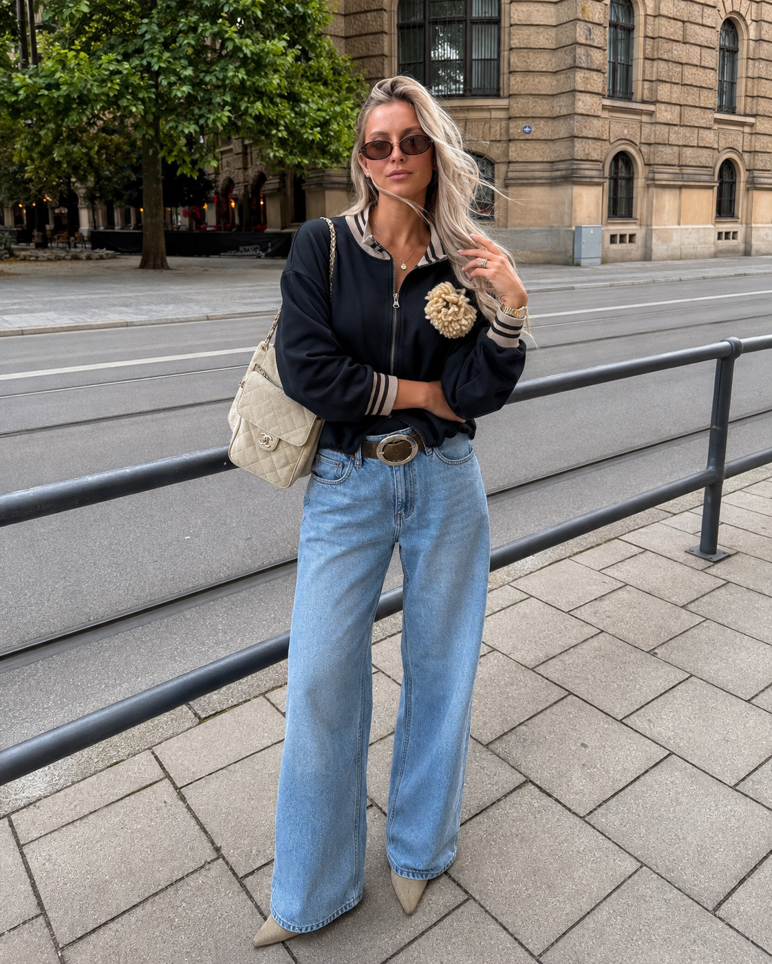 Bomberjacke mit Stehkragen
