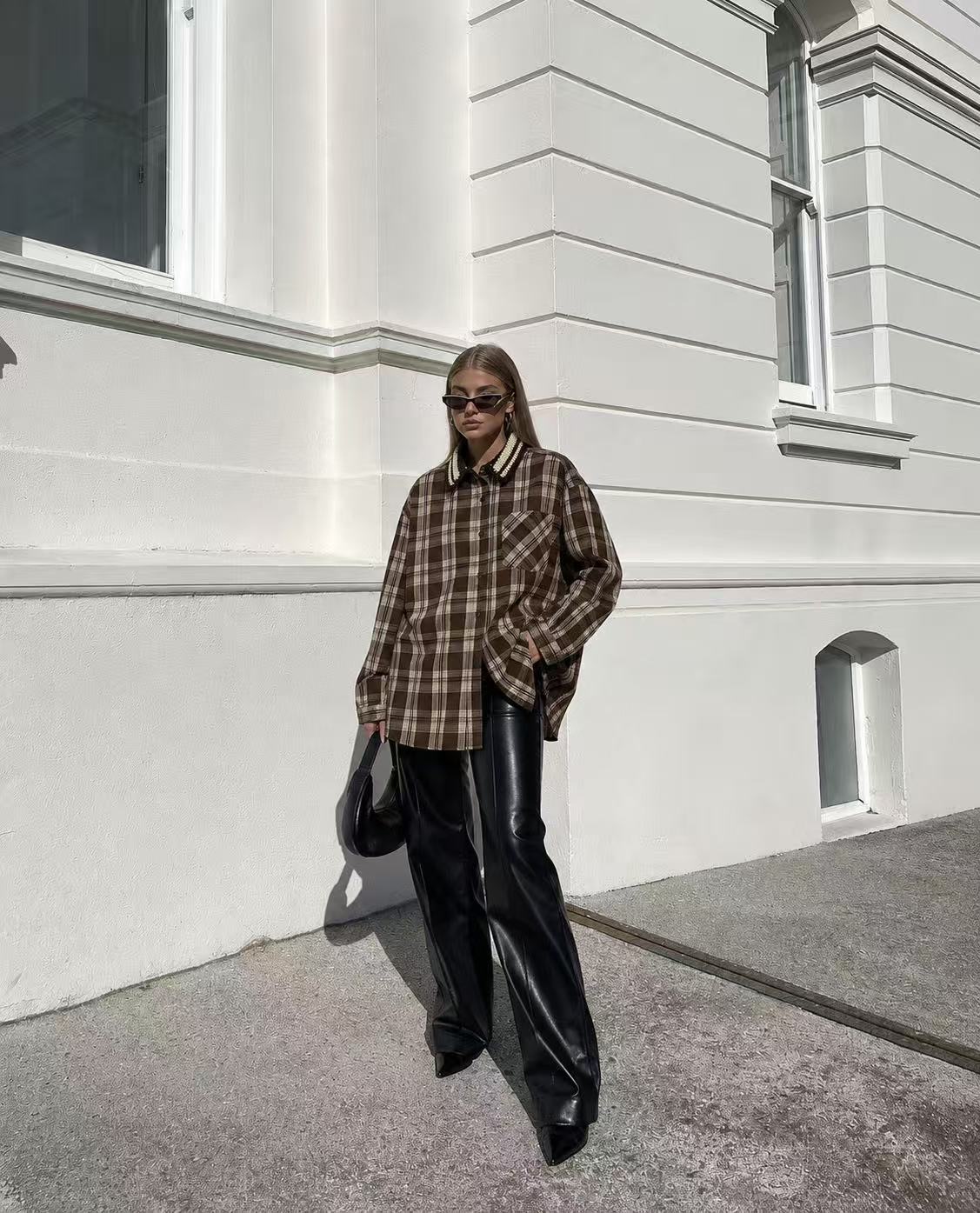 Oversized Karo-Hemd