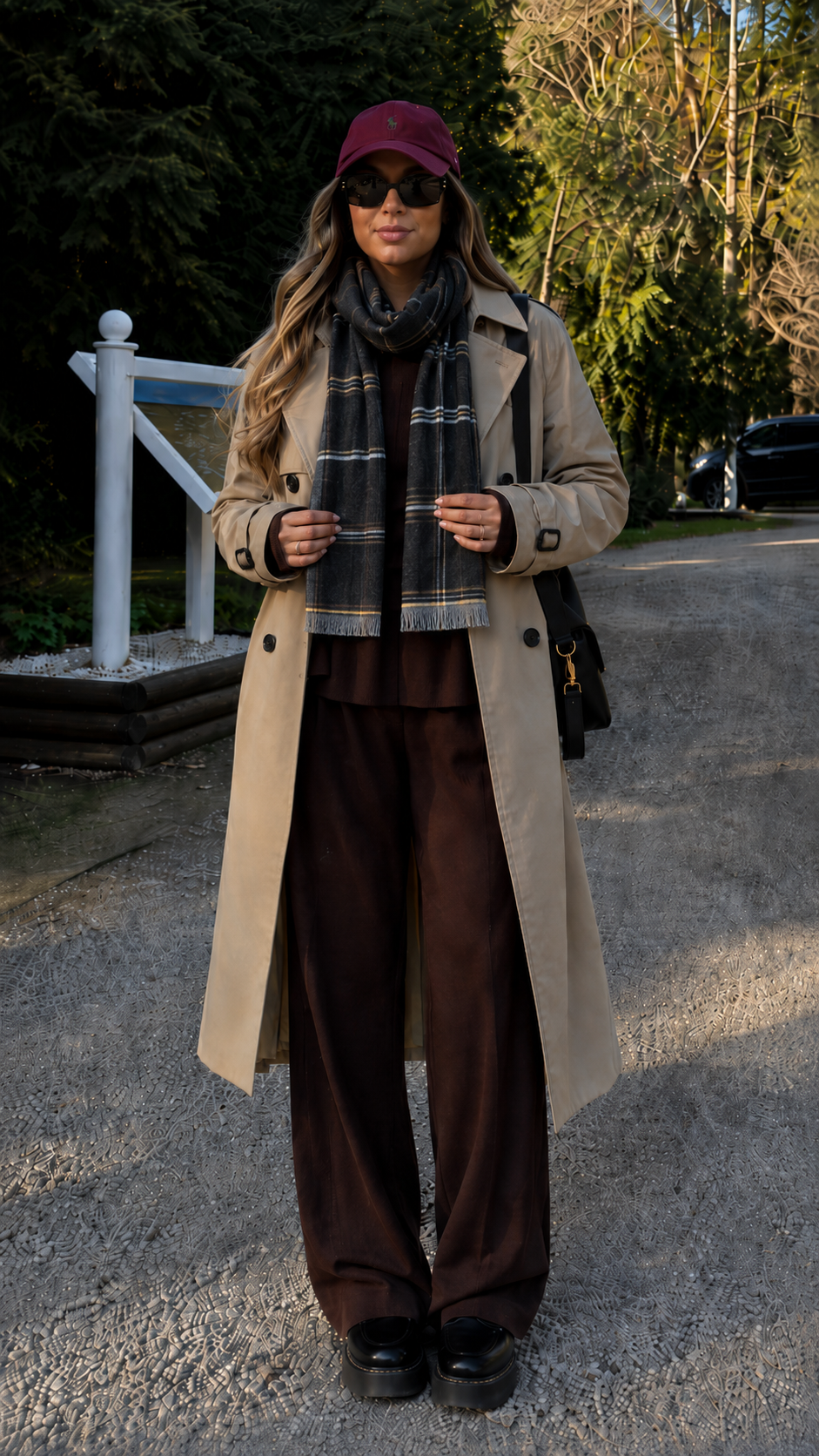 Accessoire: Karierter Schal