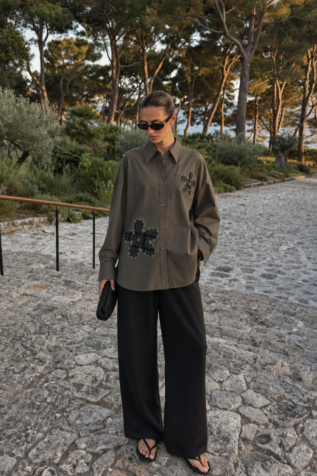 Oversize-Hemd mit Kragen
