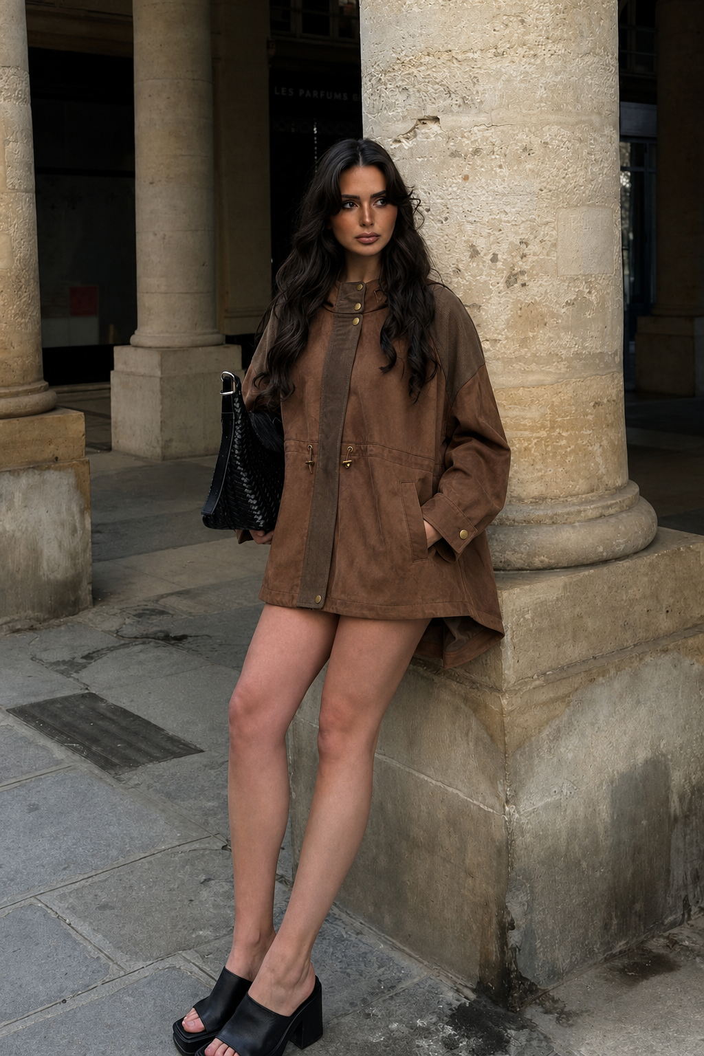Verlängerte Oversize-Jacke