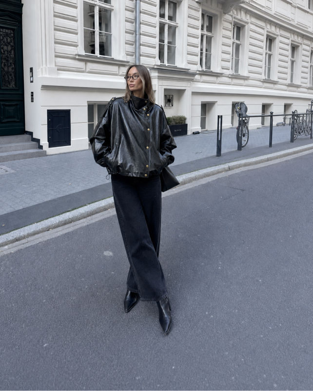 Oversize Jacke bis zur Hüfte