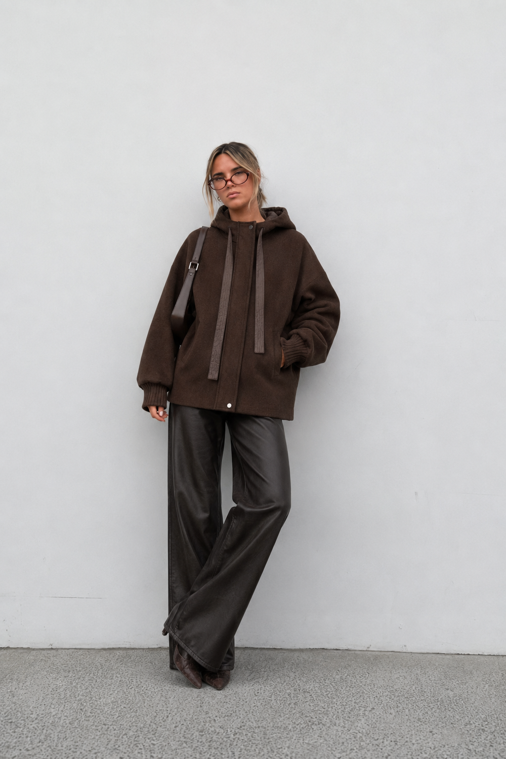 Oversize-Jacke mit Kapuze